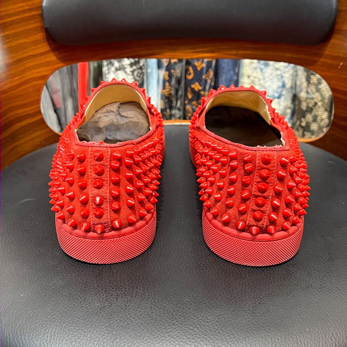 Christian Louboutin Christian Louboutin Red Lowtop Sneakers 8.5 Men Size US 8.5 / EU 41-42 - 3 Thumbnail