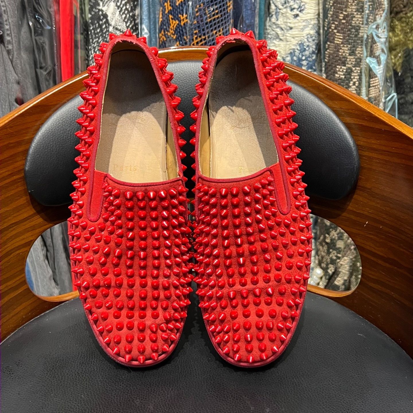 Christian Louboutin Christian Louboutin Red Lowtop Sneakers 8.5 Men Size US 8.5 / EU 41-42 - 5 Thumbnail