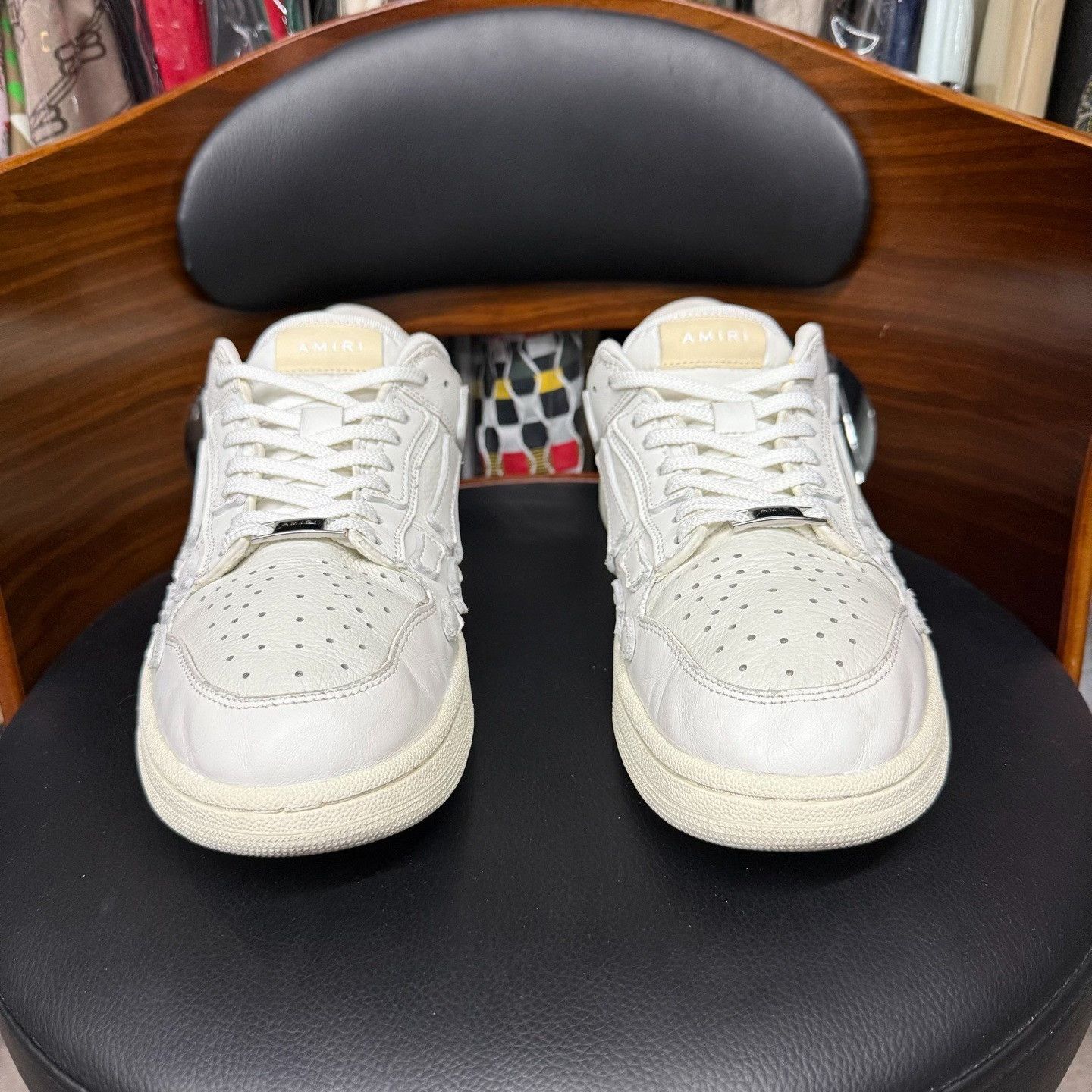Amiri Amiri White Lowtop Sneakers 10.5 Men Size US 10.5 / EU 43-44 - 2 Thumbnail