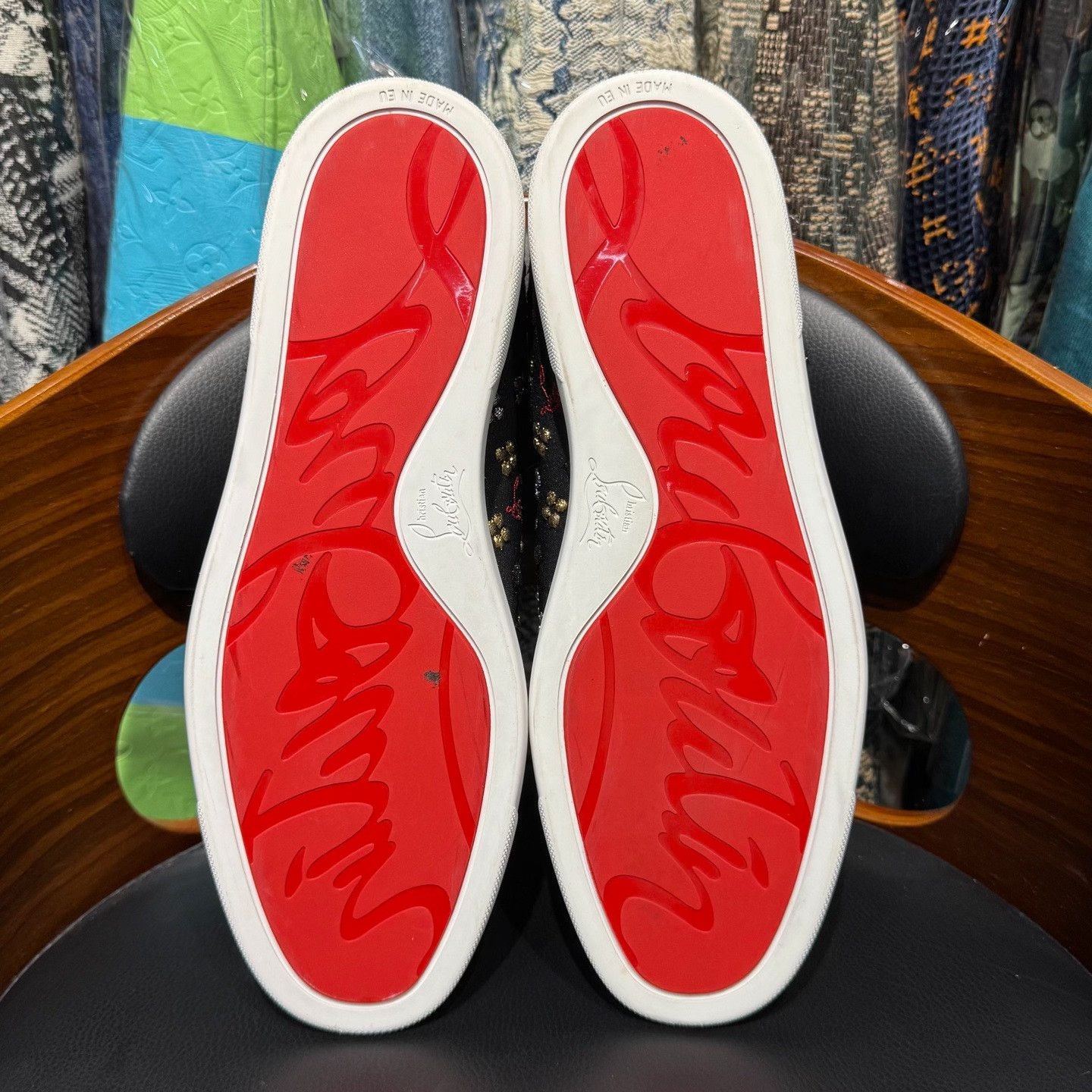 Christian Louboutin Christian Louboutin Red Lowtop Sneakers 10.5 Men Size US 10.5 / EU 43-44 - 9 Thumbnail