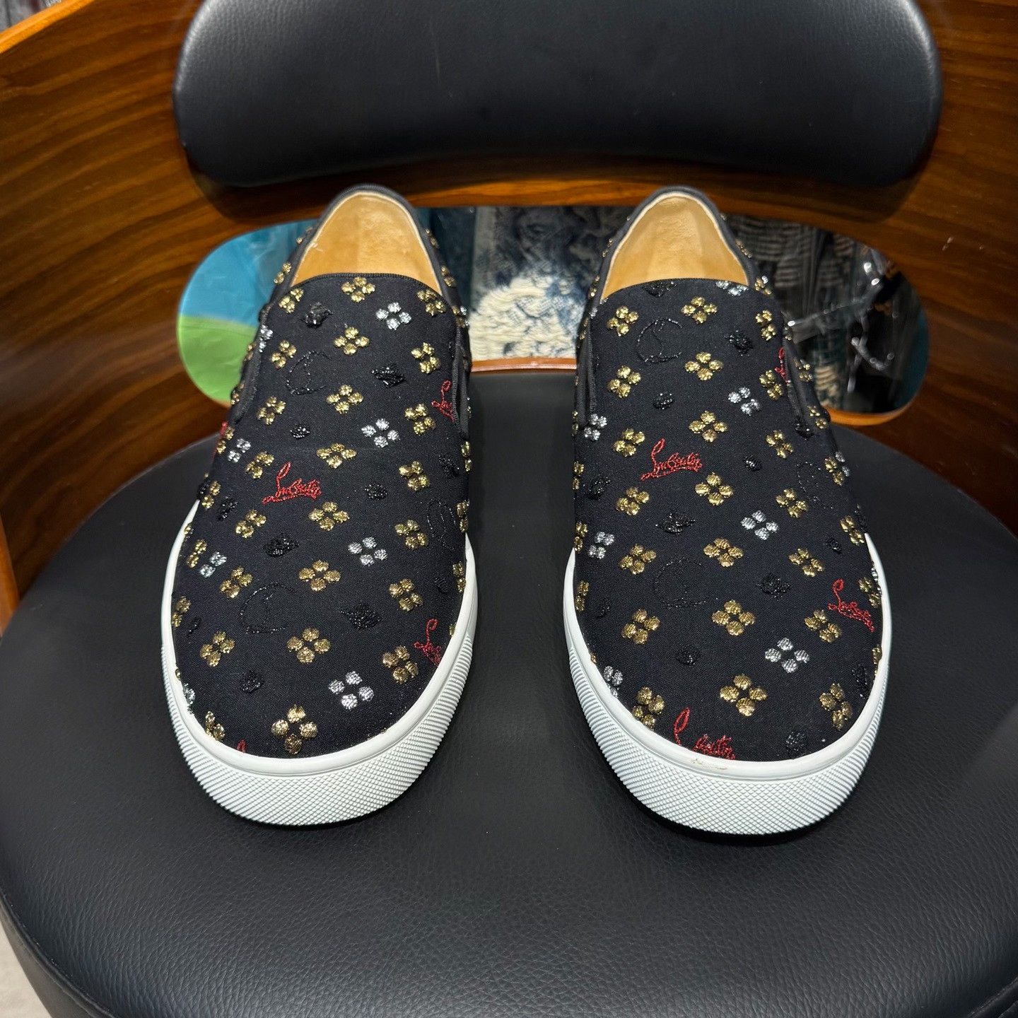 Christian Louboutin Christian Louboutin Red Lowtop Sneakers 10.5 Men Size US 10.5 / EU 43-44 - 2 Thumbnail