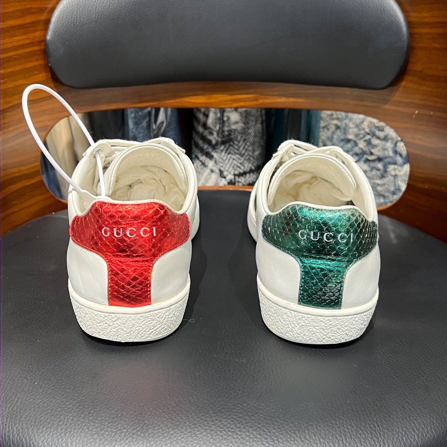 Gucci Gucci White Lowtop Sneakers us_6-5 Women Size US 6.5 / IT 36.5 - 3 Thumbnail