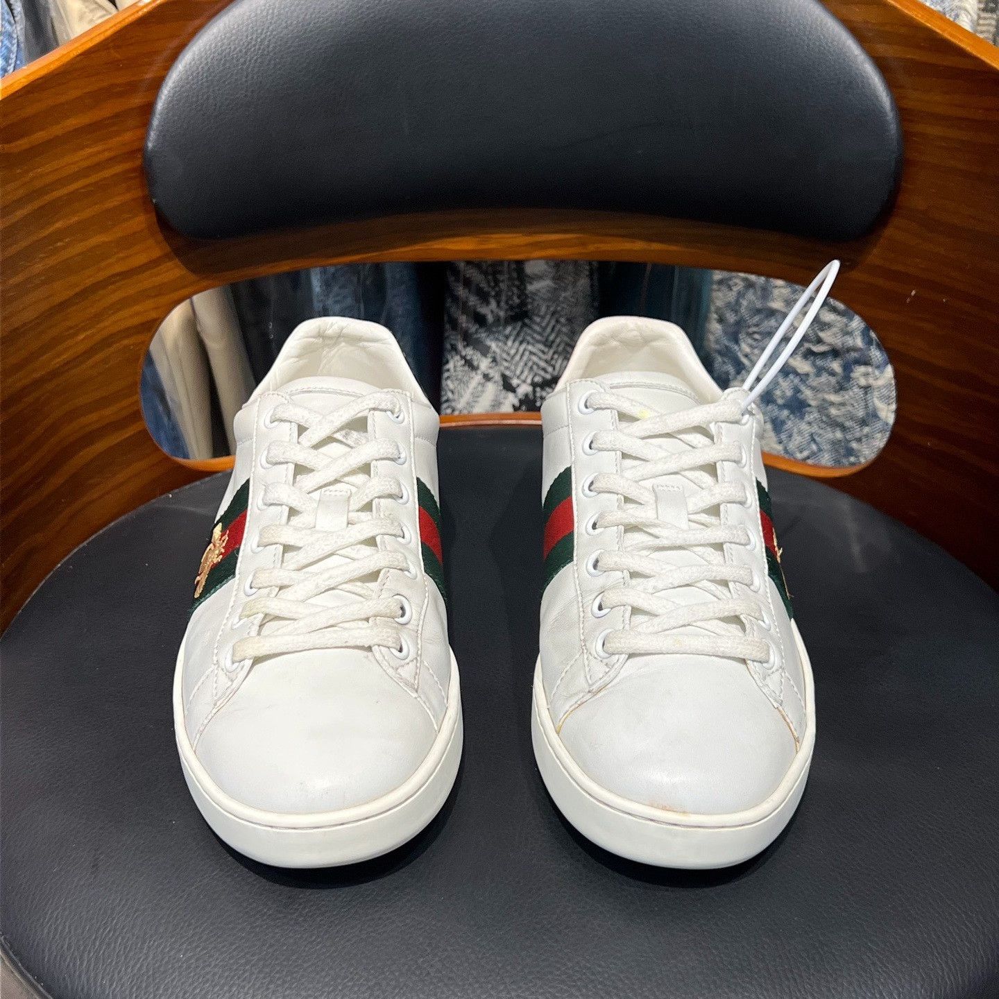Gucci Gucci White Lowtop Sneakers us_6-5 Women Size US 6.5 / IT 36.5 - 2 Thumbnail