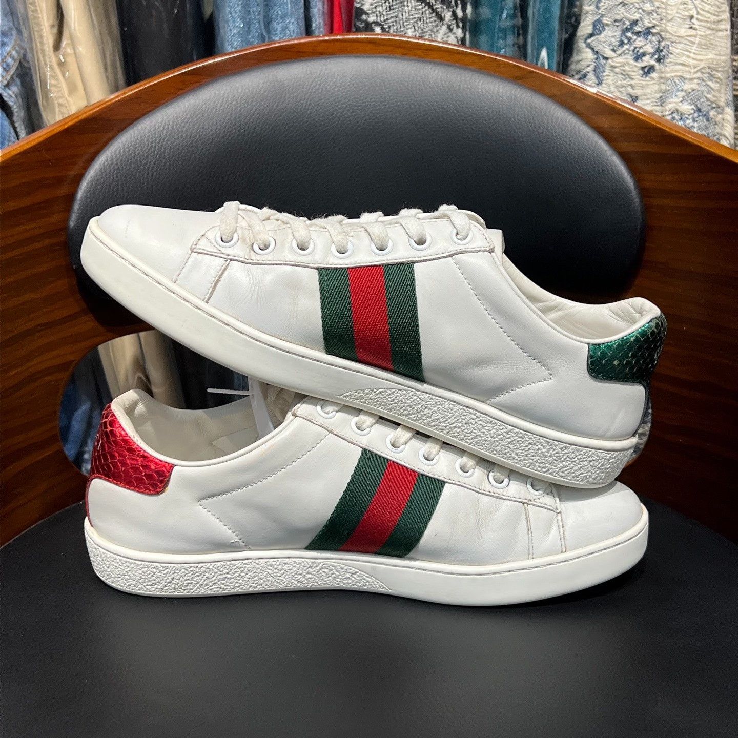 Gucci Gucci White Lowtop Sneakers us_6-5 Women Size US 6.5 / IT 36.5 - 7 Thumbnail