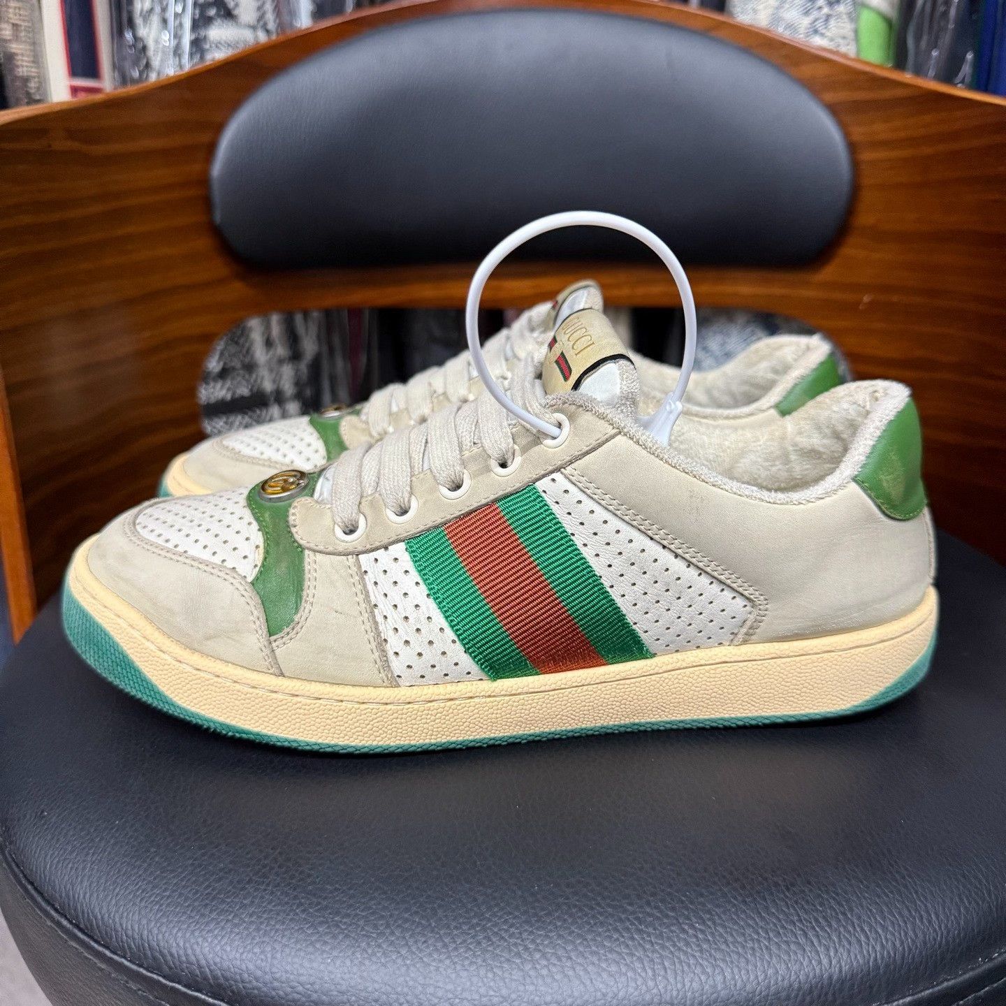 Gucci Gucci Green Lowtop Sneakers us_6-5 Women Size US 6.5 / IT 36.5 - 6 Thumbnail