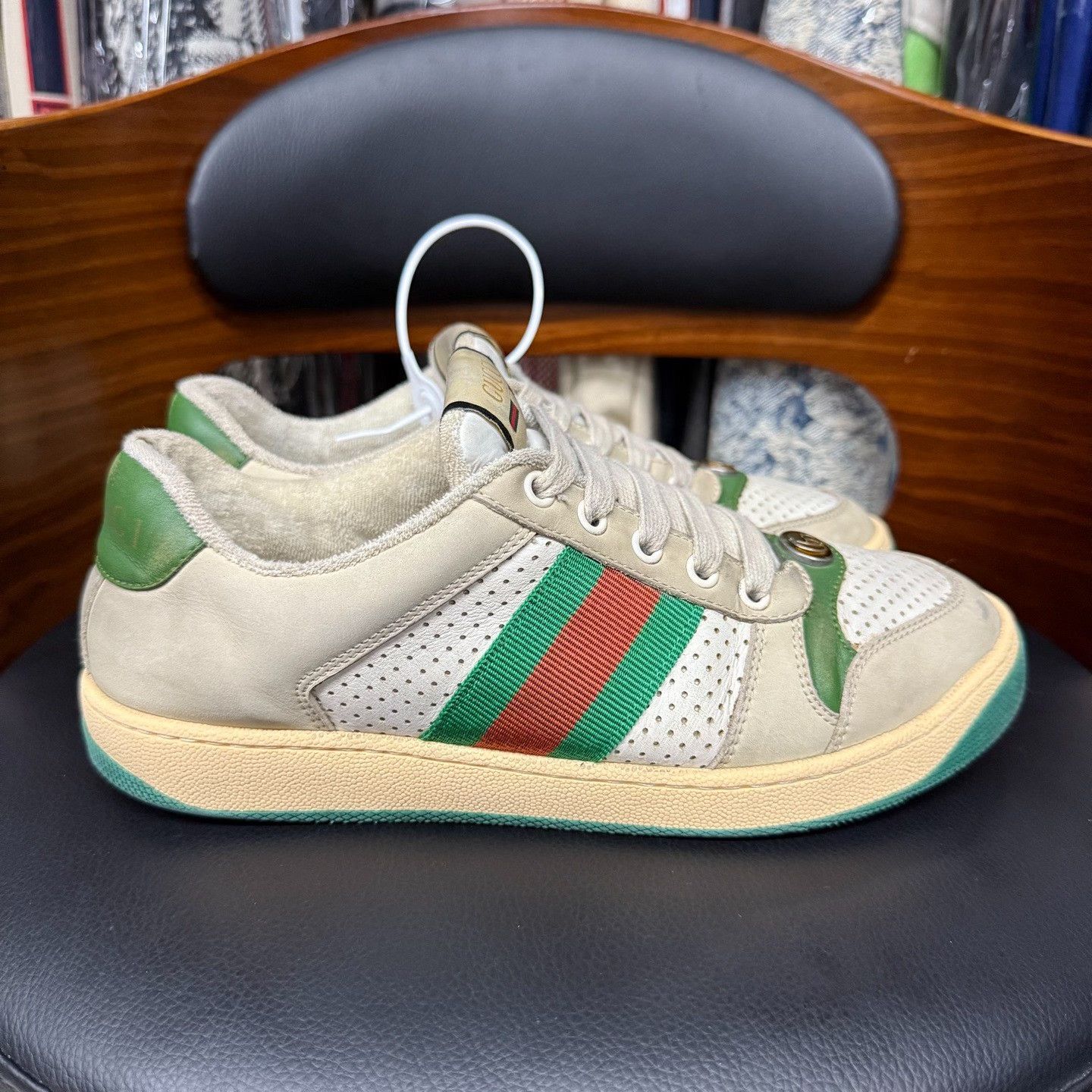Gucci Gucci Green Lowtop Sneakers us_6-5 Women Size US 6.5 / IT 36.5 - 4 Thumbnail