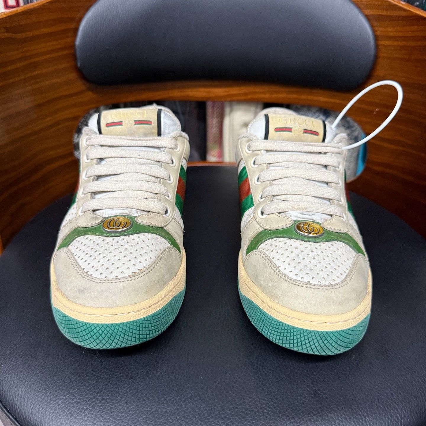 Gucci Gucci Green Lowtop Sneakers us_6-5 Women Size US 6.5 / IT 36.5 - 2 Thumbnail