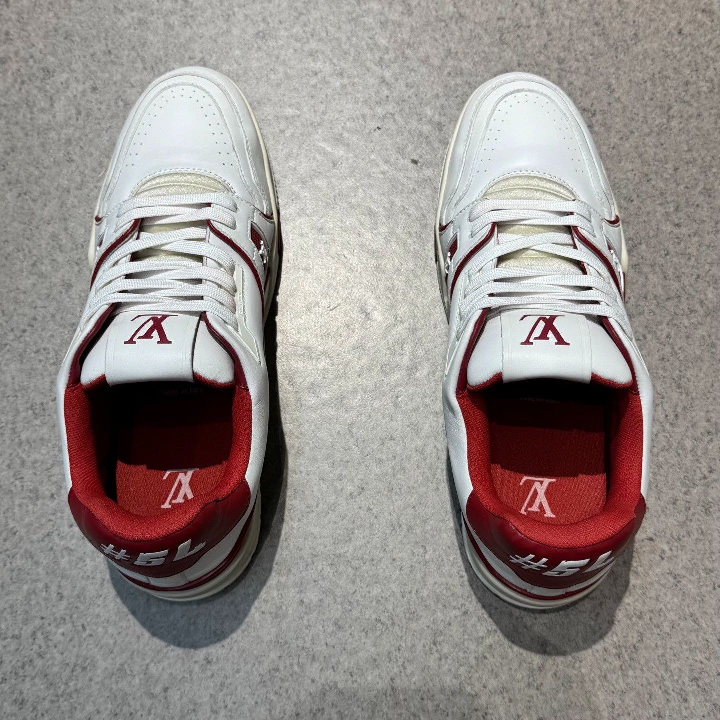 Louis Vuitton Louis Vuitton Training Red Lowtop Sneakers 9.5 Men Size US 9.5 / EU 42-43 - 8 Thumbnail