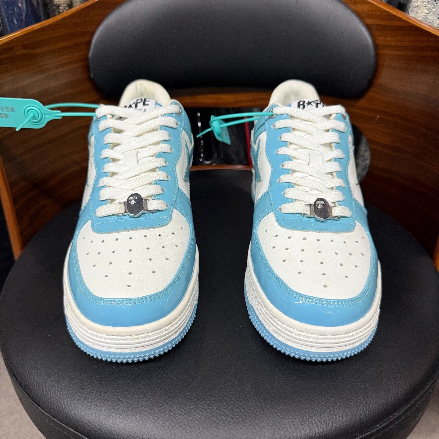 Bape Bape Patent Blue Lowtop Sneakers 10.5 Men Size US 10.5 / EU 43-44 - 2 Thumbnail