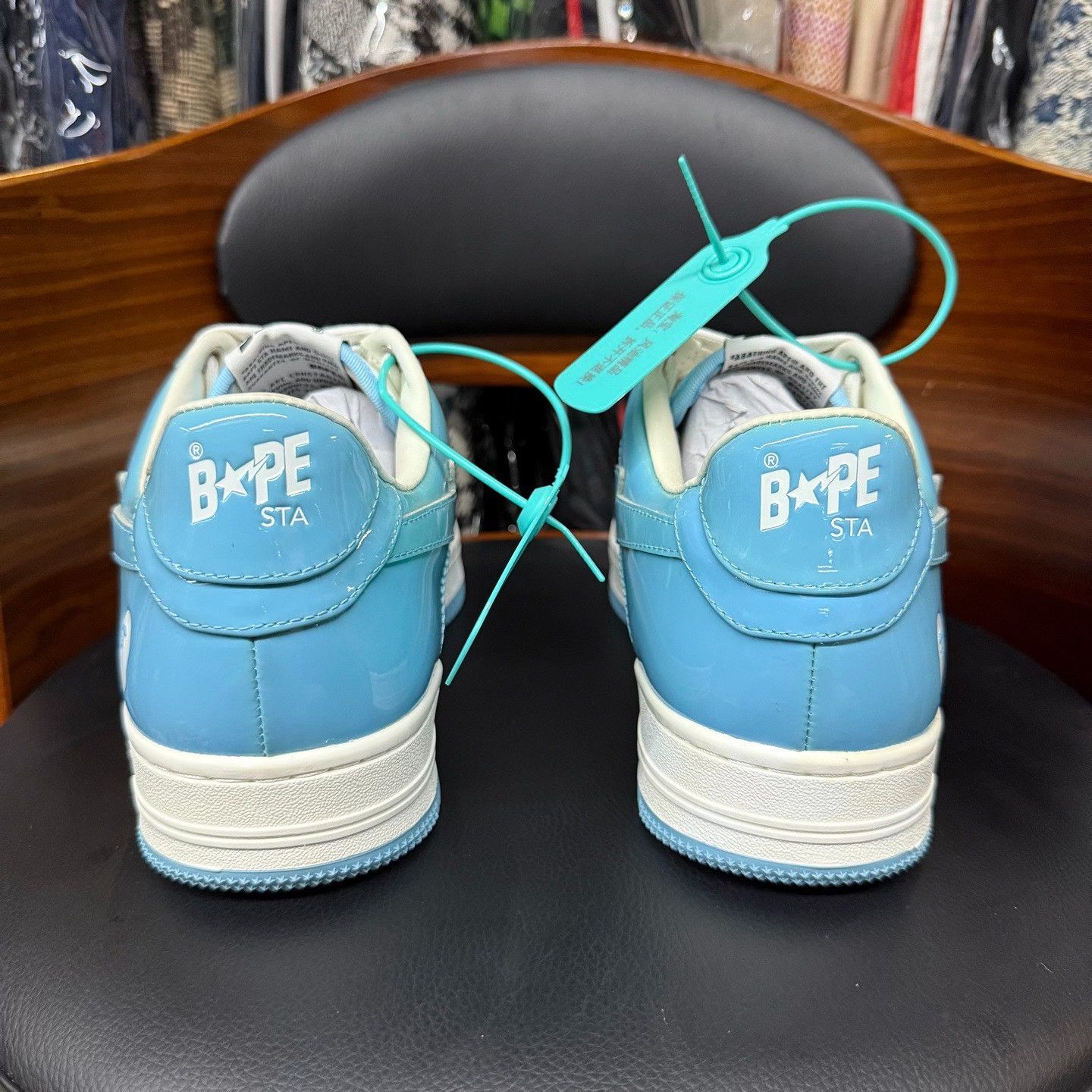 Bape Bape Patent Blue Lowtop Sneakers 10.5 Men Size US 10.5 / EU 43-44 - 3 Thumbnail