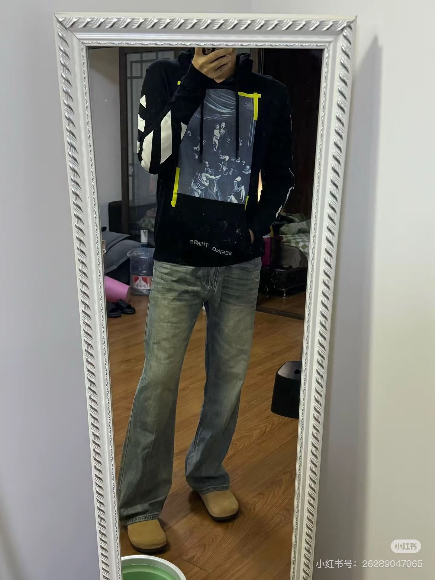 Off-White Off-White Printed Graphic Black Hoodie L Men Size US L / EU 52-54 / 3 - 7 Thumbnail