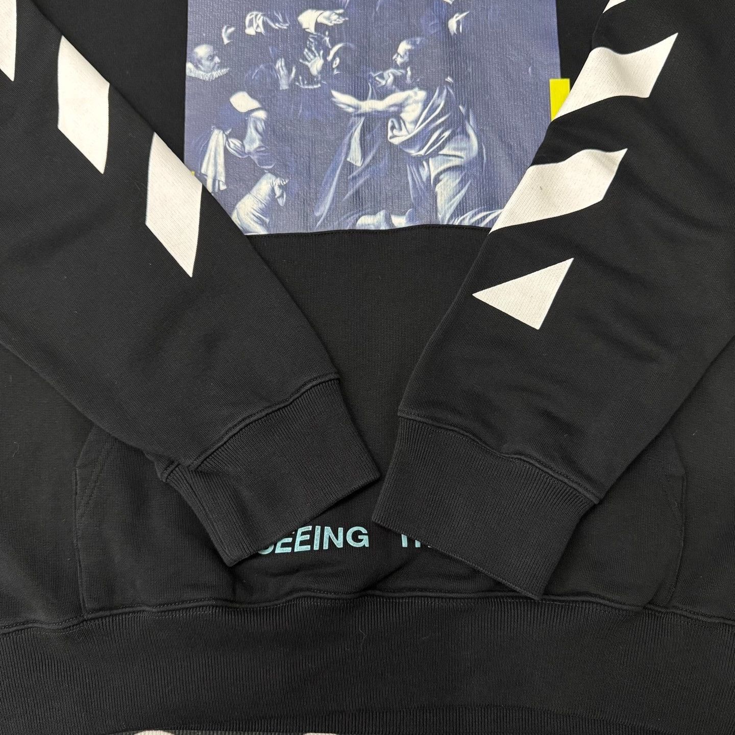 Off-White Off-White Printed Graphic Black Hoodie L Men Size US L / EU 52-54 / 3 - 2 Thumbnail