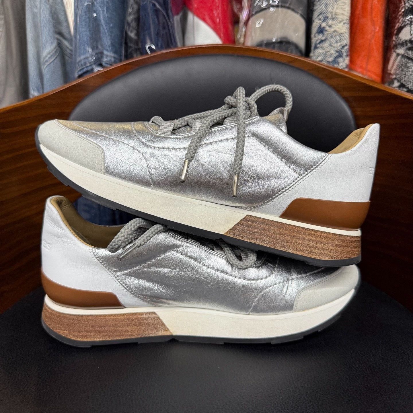 Hermes Hermes Multi Lowtop Sneakers us_6-5 Women Size US 6.5 / IT 36.5 - 7 Thumbnail