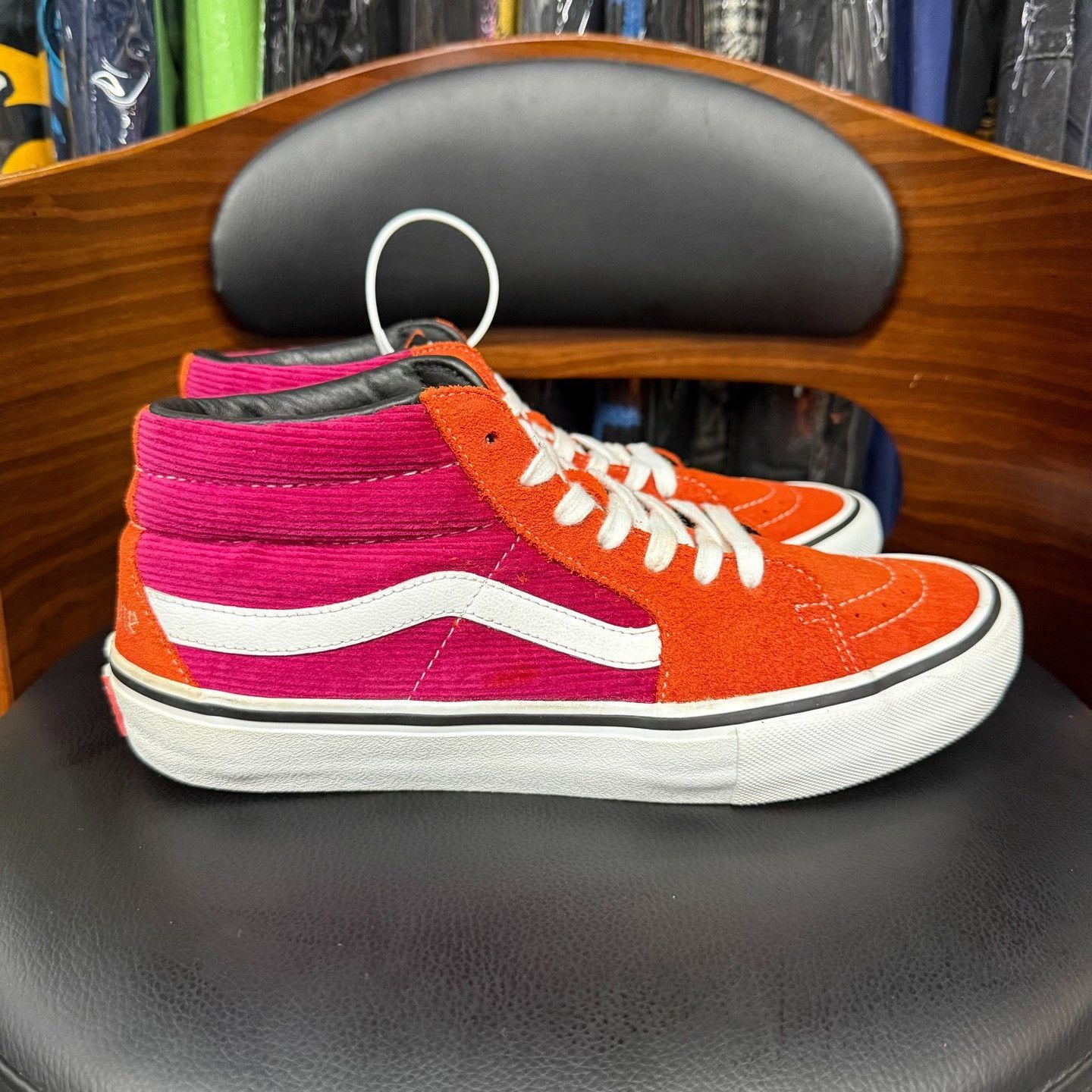 Vans Vans Collab Red Lowtop Sneakers 9.5 Men Size US 9.5 / EU 42-43 - 4 Thumbnail