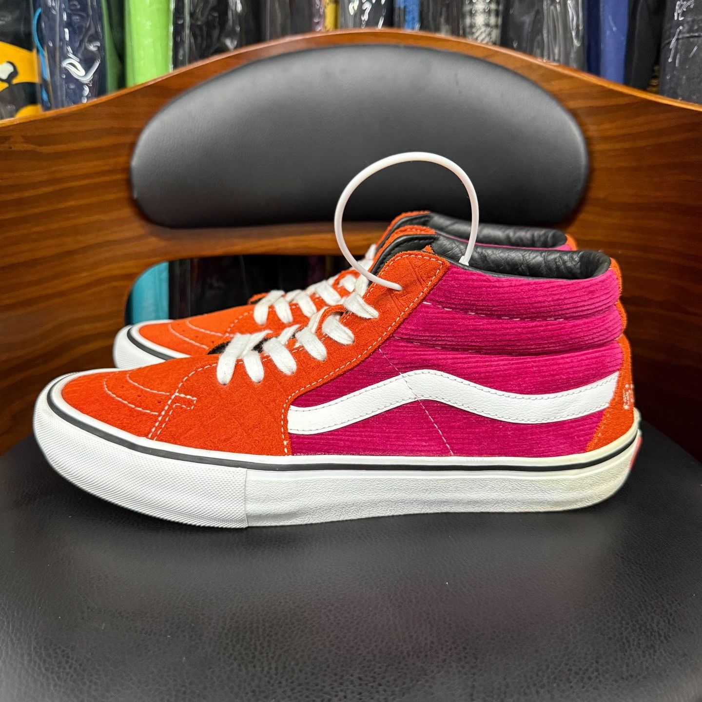 Vans Vans Collab Red Lowtop Sneakers 9.5 Men Size US 9.5 / EU 42-43 - 6 Thumbnail