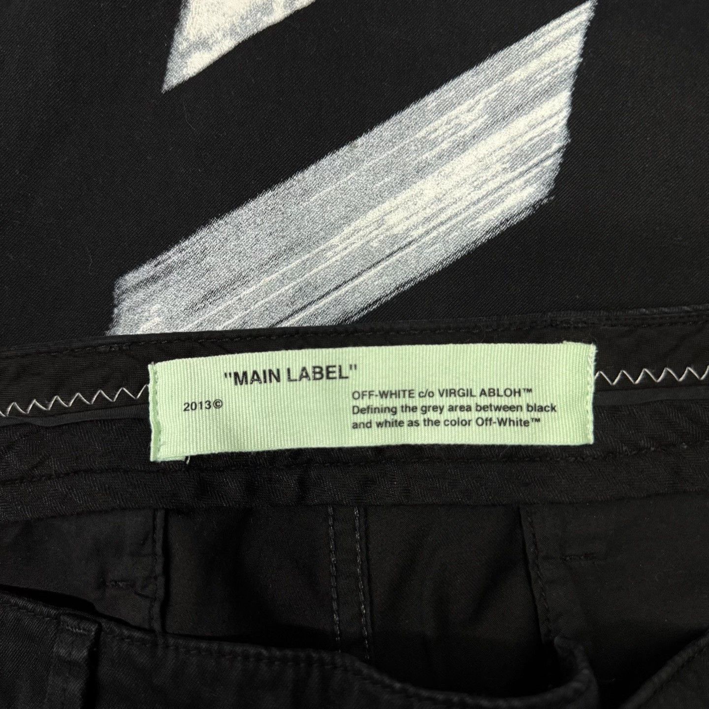 Off-White Off-White Denim Striped Black Denim Jeans 34 Men Size US 34 / EU 50 - 5 Thumbnail