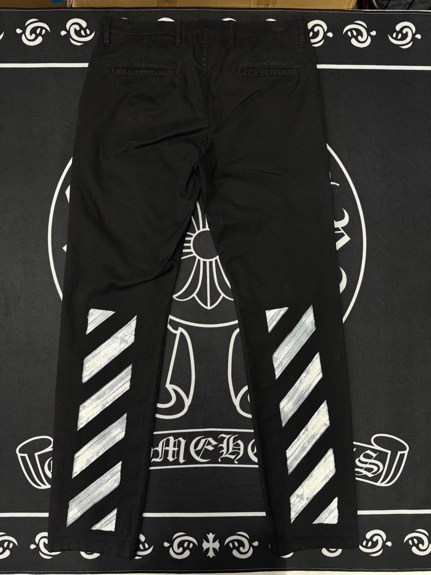 Off-White Off-White Denim Striped Black Denim Jeans 34 Men Size US 34 / EU 50 - 2 Thumbnail