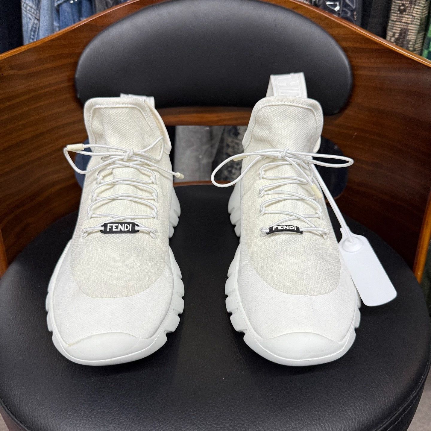 Fendi Fendi White Lowtop Sneakers 7.5 Men Size US 7.5 / EU 40-41 - 2 Thumbnail