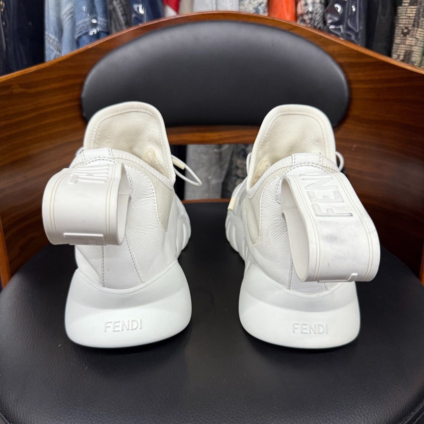 Fendi Fendi White Lowtop Sneakers 7.5 Men Size US 7.5 / EU 40-41 - 3 Thumbnail