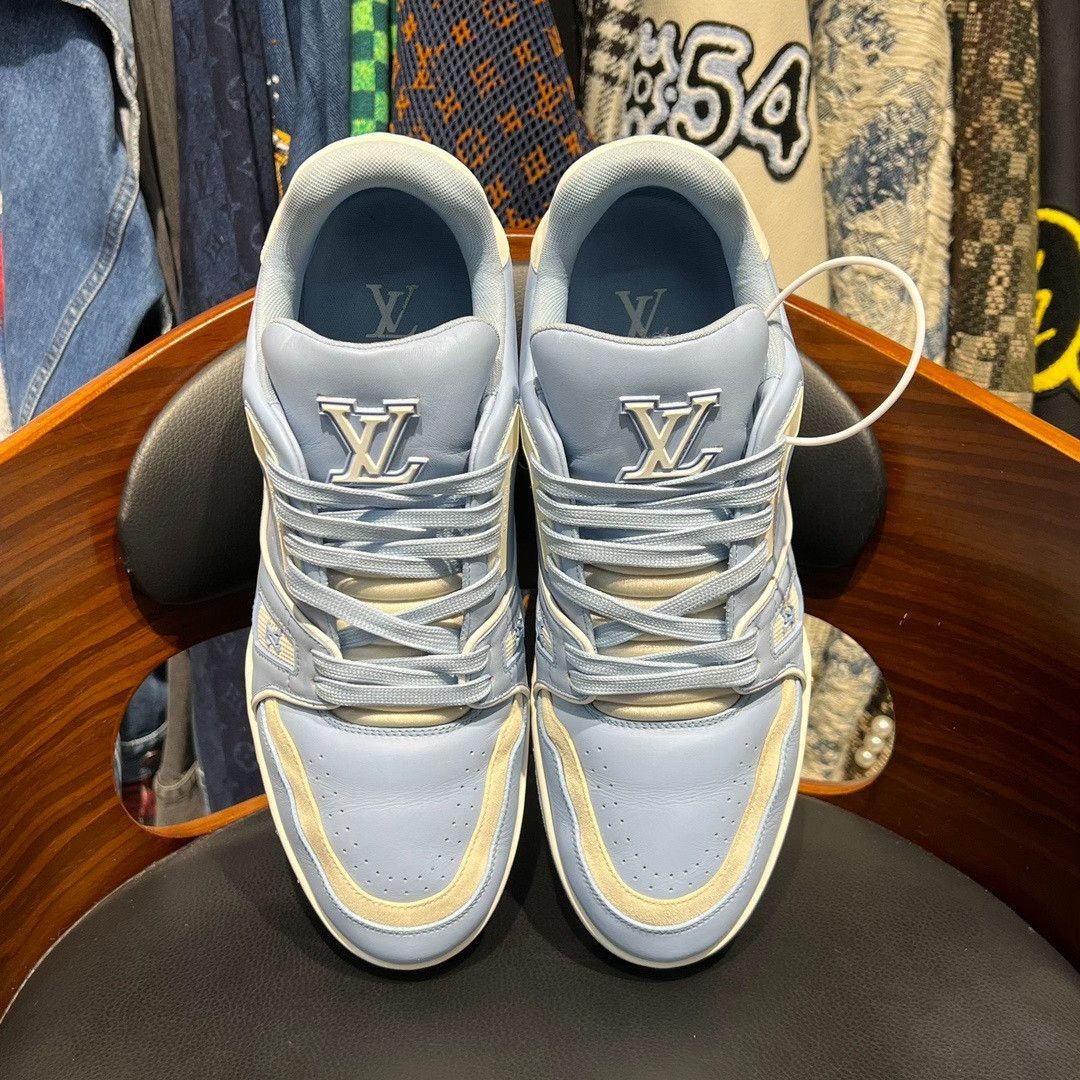 Louis Vuitton Louis Vuitton Training Blue Lowtop Sneakers 9.5 Men Size US 9.5 / EU 42-43 - 5 Thumbnail