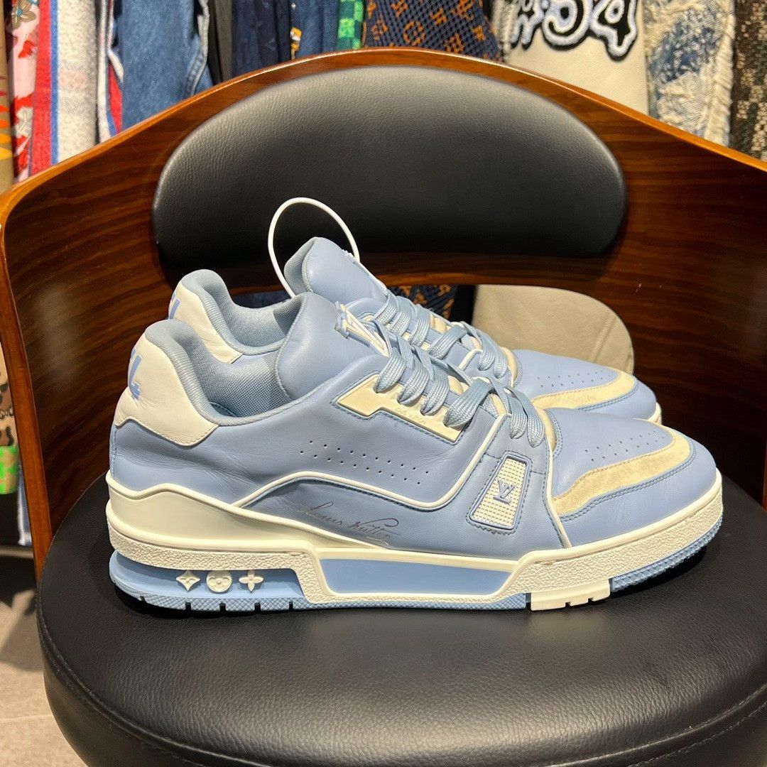 Louis Vuitton Louis Vuitton Training Blue Lowtop Sneakers 9.5 Men Size US 9.5 / EU 42-43 - 6 Thumbnail