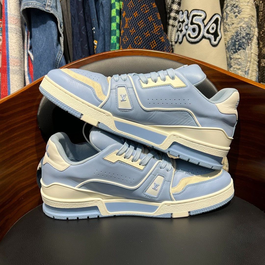 Louis Vuitton Louis Vuitton Training Blue Lowtop Sneakers 9.5 Men Size US 9.5 / EU 42-43 - 7 Thumbnail