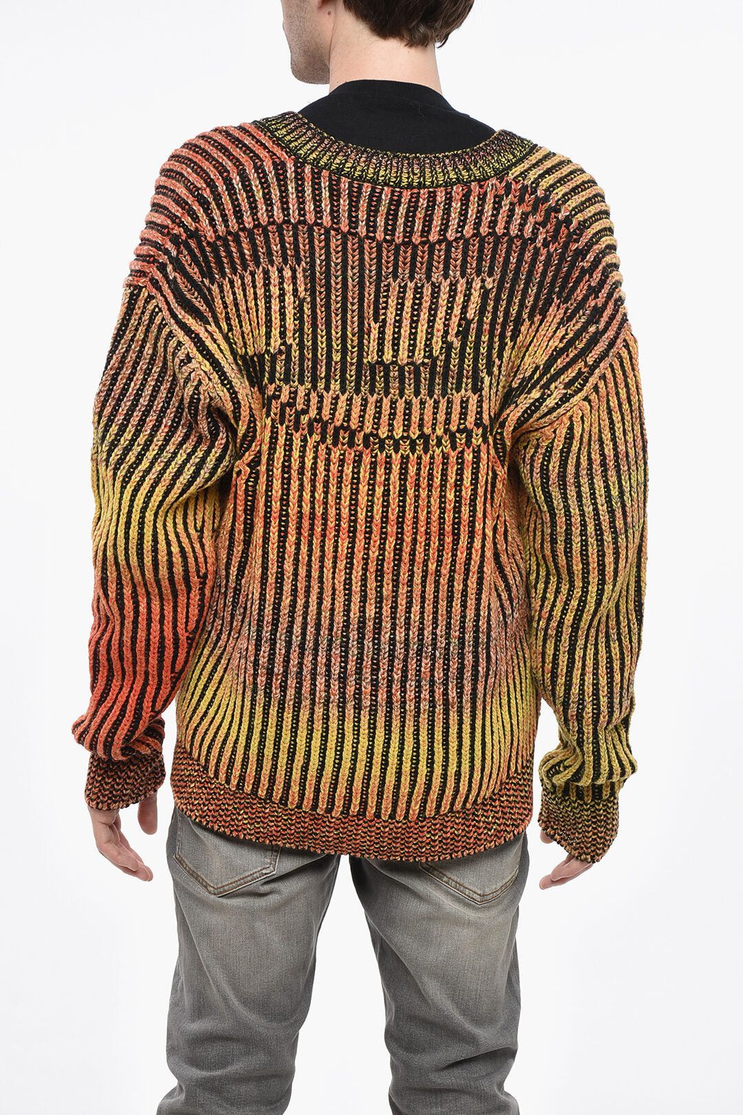 Diesel Wool-Blend Cable Knit Cardigan OAKLAND Size US L / EU 52-54 / 3 - 2 Thumbnail
