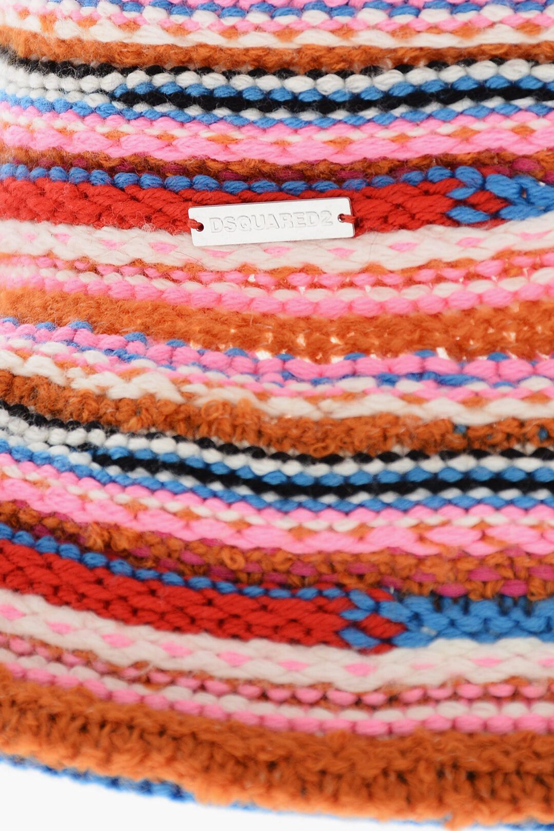 Dsquared2 Knitted Bucket Hat with Striped Pattern Size ONE SIZE - 3 Thumbnail