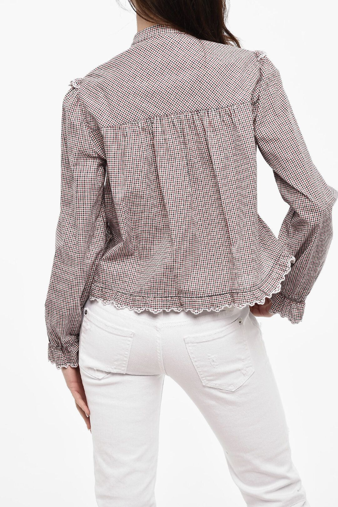 Dsquared2 Checked Shirt With Ruffles Size M / US 6-8 / IT 42-44 - 2 Thumbnail