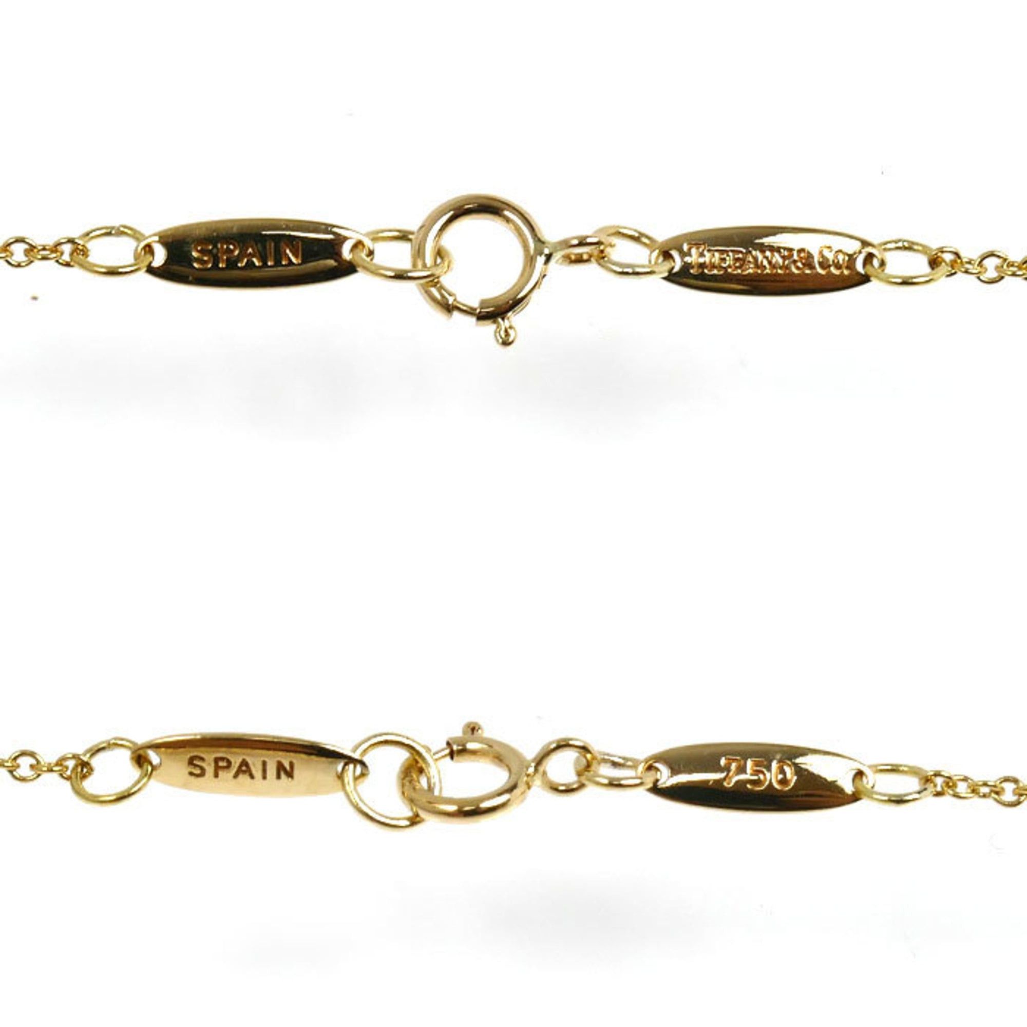 Tiffany & Co. TIFFANY&Co. Tiffany 18K Yellow Gold Open Heart Diamond Necklace, 8.2g, 40cm, Women's. Size ONE SIZE - 5 Thumbnail