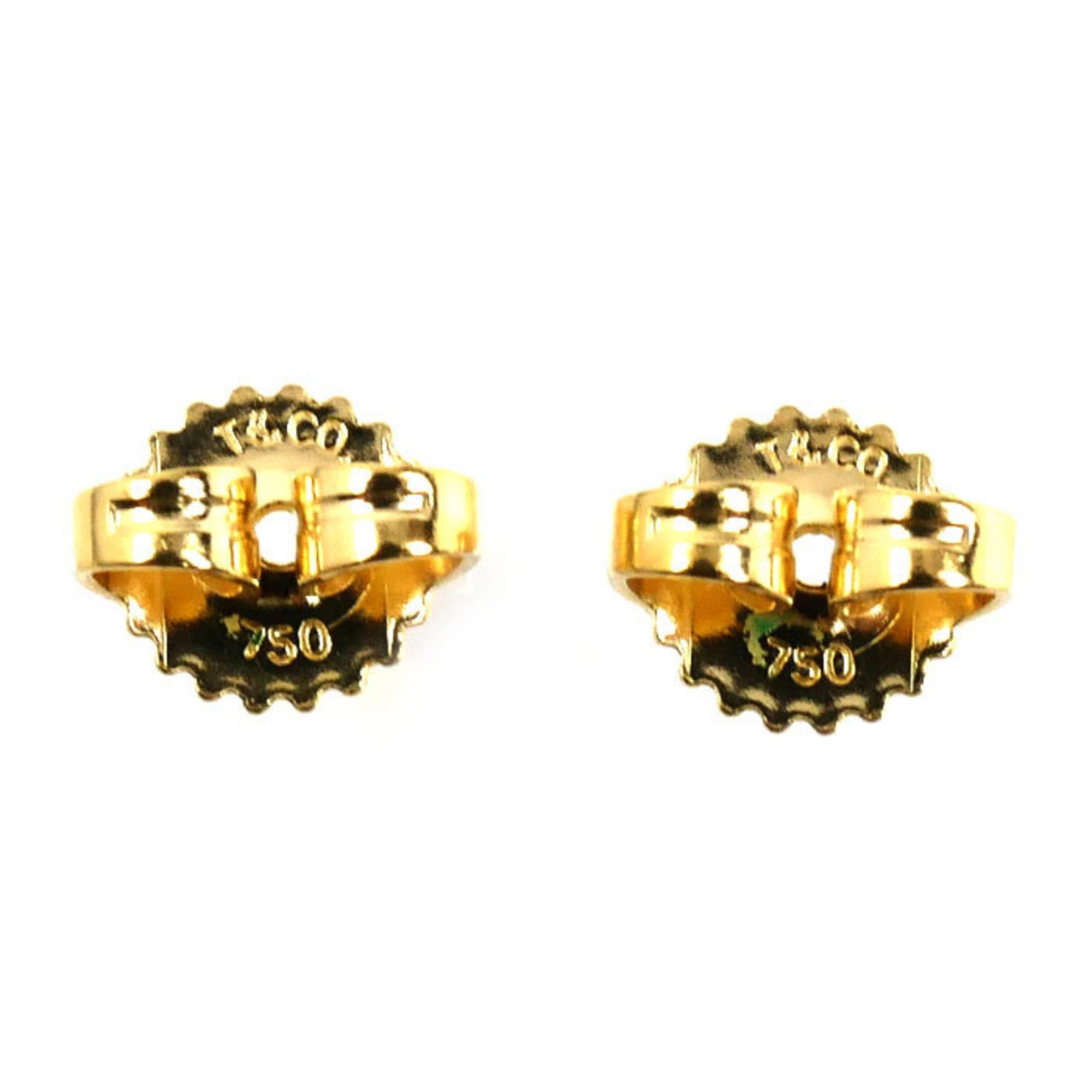 Tiffany & Co. TIFFANY&Co. Tiffany 18K Yellow Gold Cross Stitch Earrings 2.7g Women's Size ONE SIZE - 5 Thumbnail