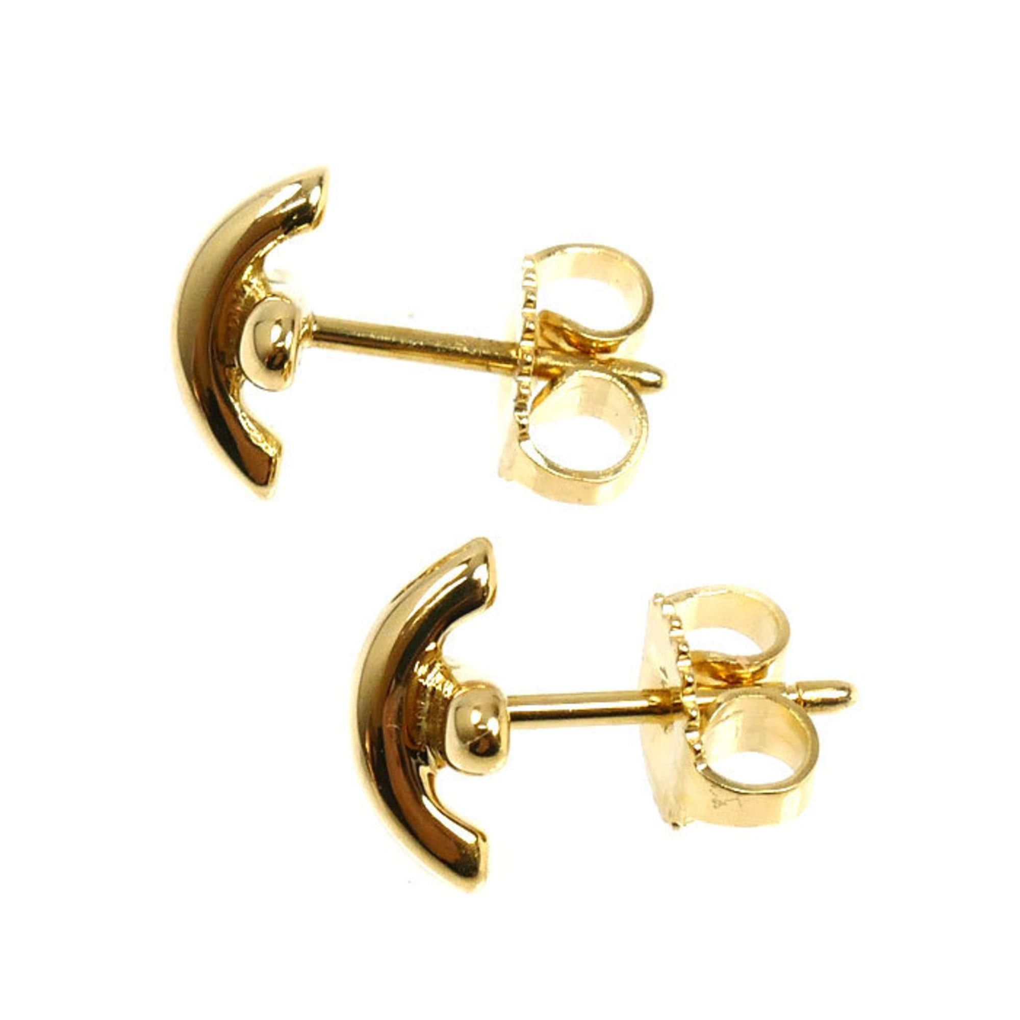 Tiffany & Co. TIFFANY&Co. Tiffany 18K Yellow Gold Cross Stitch Earrings 2.7g Women's Size ONE SIZE - 2 Thumbnail