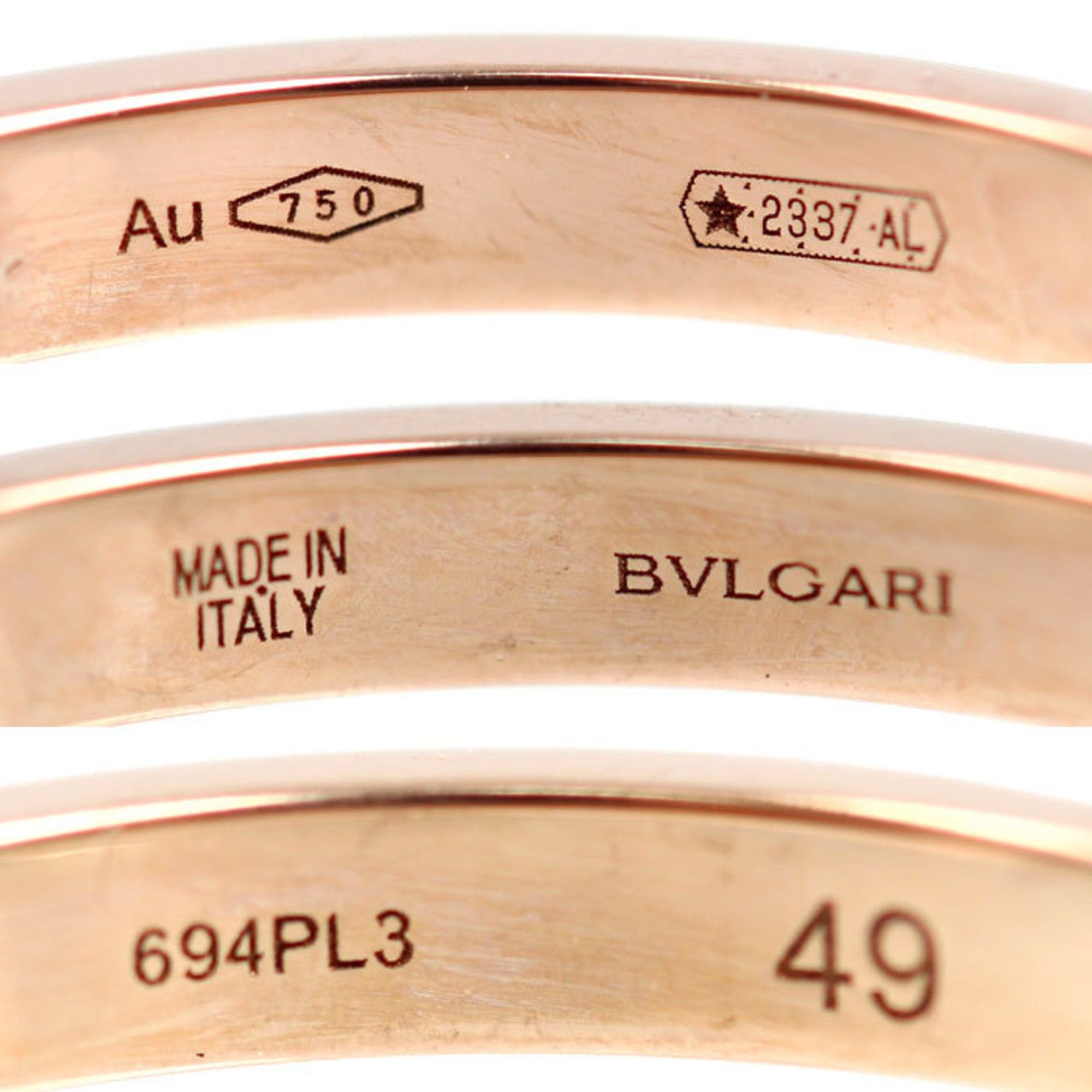 Bvlgari BVLGARI Bulgari 18KPG Pink Gold Roma Amor Ring 361057 Diamond 49 1.9g Women's Size ONE SIZE - 5 Thumbnail