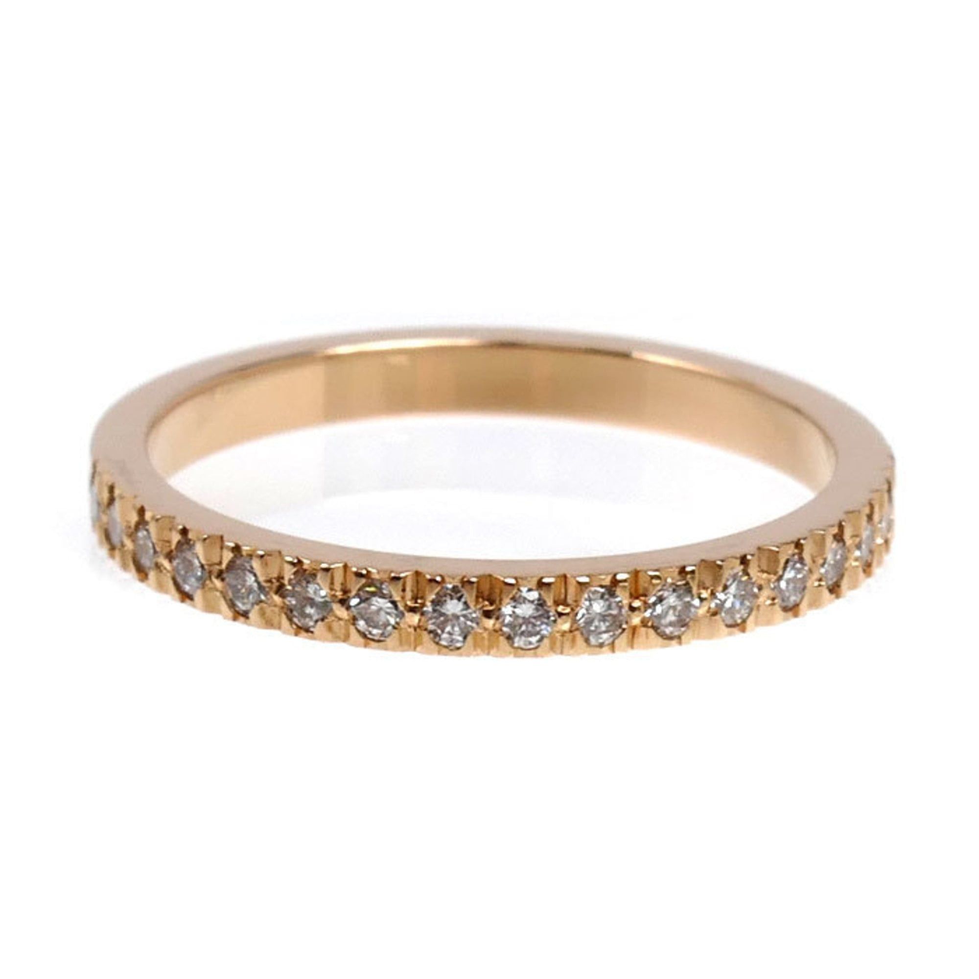 Tiffany & Co. TIFFANY&Co. Tiffany 18KPG Pink Gold Half Eternity Ring with Diamonds, 2.4g, Women's Size ONE SIZE - 3 Thumbnail