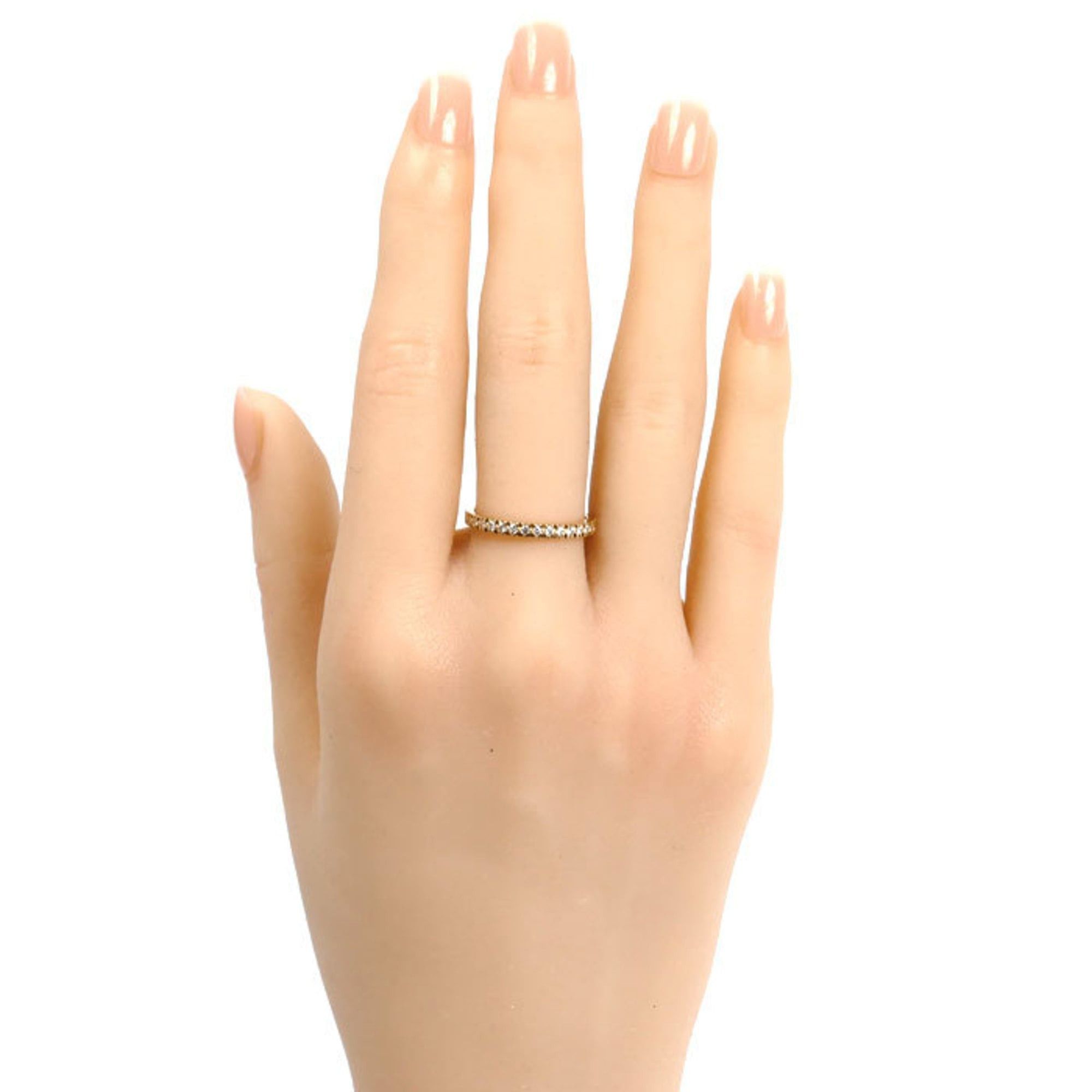 Tiffany & Co. TIFFANY&Co. Tiffany 18KPG Pink Gold Half Eternity Ring with Diamonds, 2.4g, Women's Size ONE SIZE - 7 Thumbnail