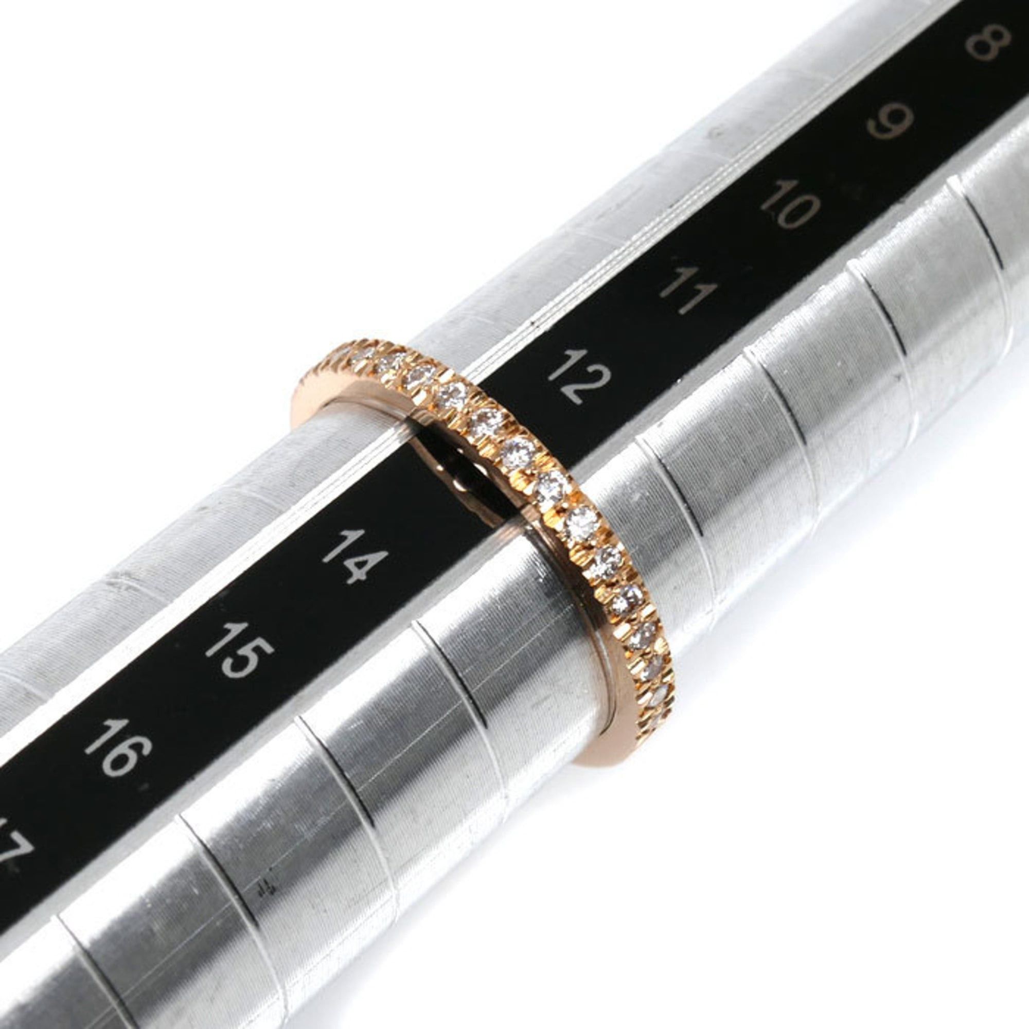 Tiffany & Co. TIFFANY&Co. Tiffany 18KPG Pink Gold Half Eternity Ring with Diamonds, 2.4g, Women's Size ONE SIZE - 6 Thumbnail