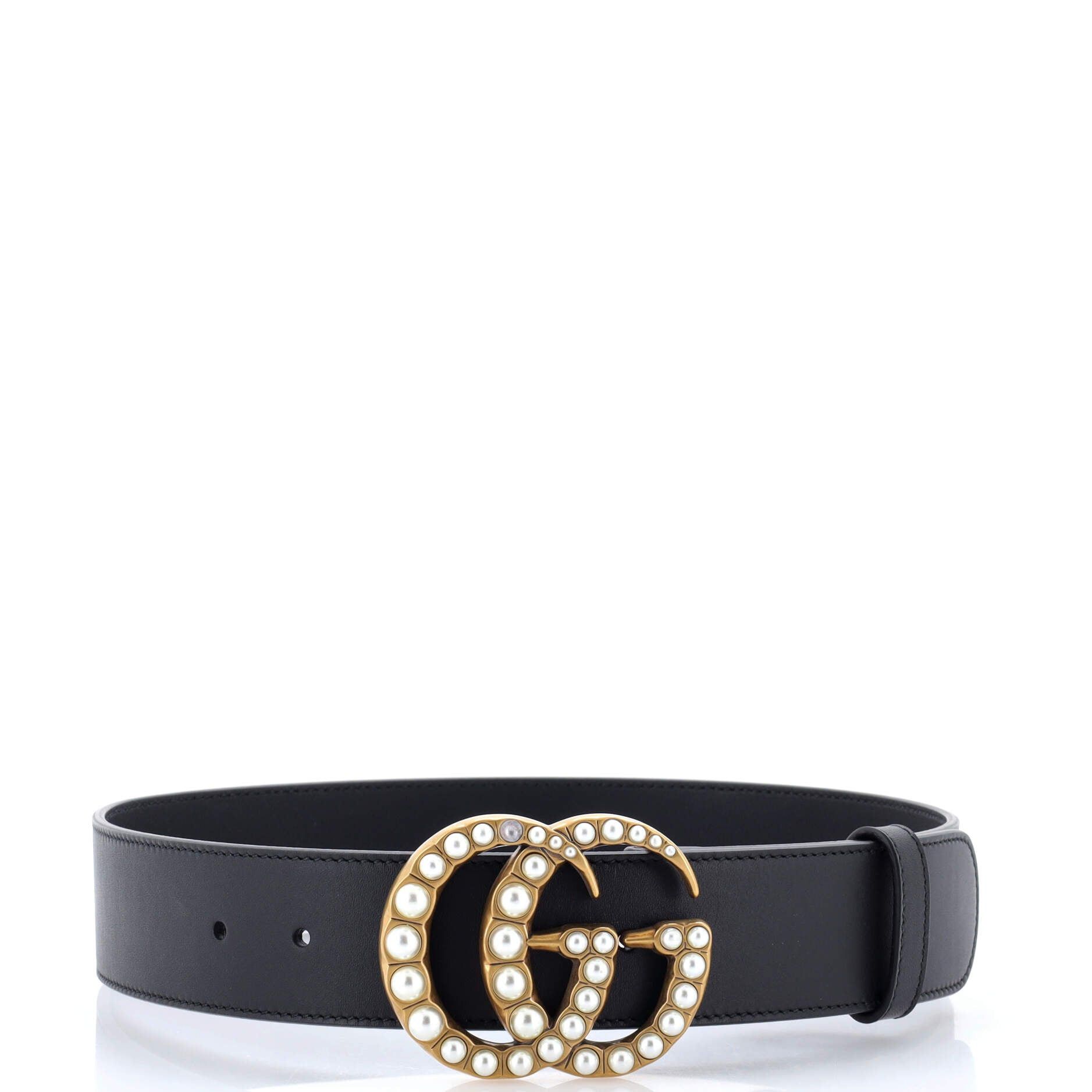 Gucci Pearly GG Marmont Belt Size ONE SIZE - 2 Thumbnail