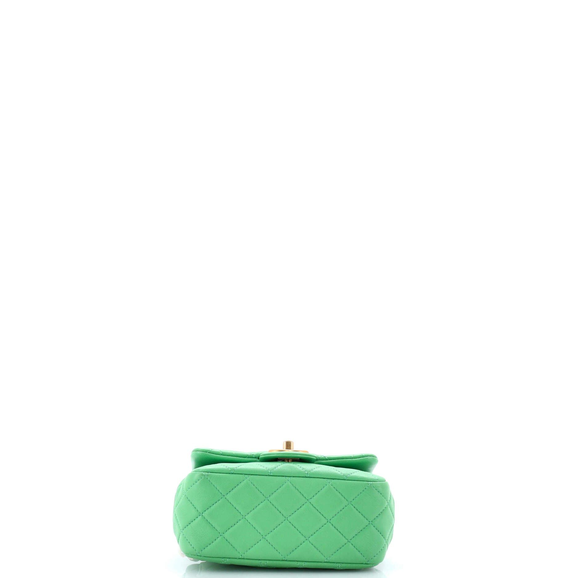 Chanel Pearl Samba Resin Chain Square Flap Bag Size ONE SIZE - 4 Thumbnail