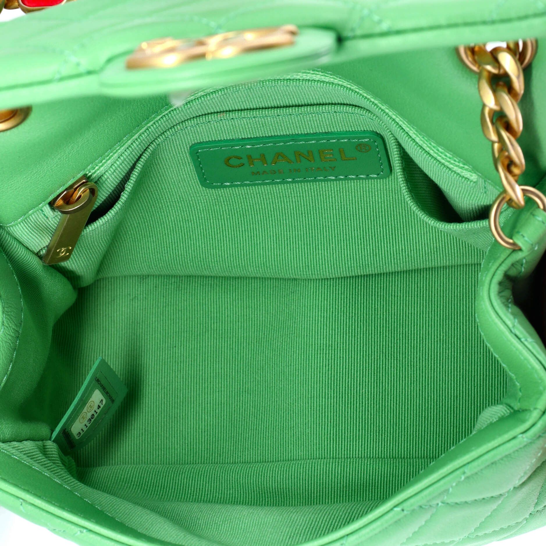 Chanel Pearl Samba Resin Chain Square Flap Bag Size ONE SIZE - 5 Thumbnail