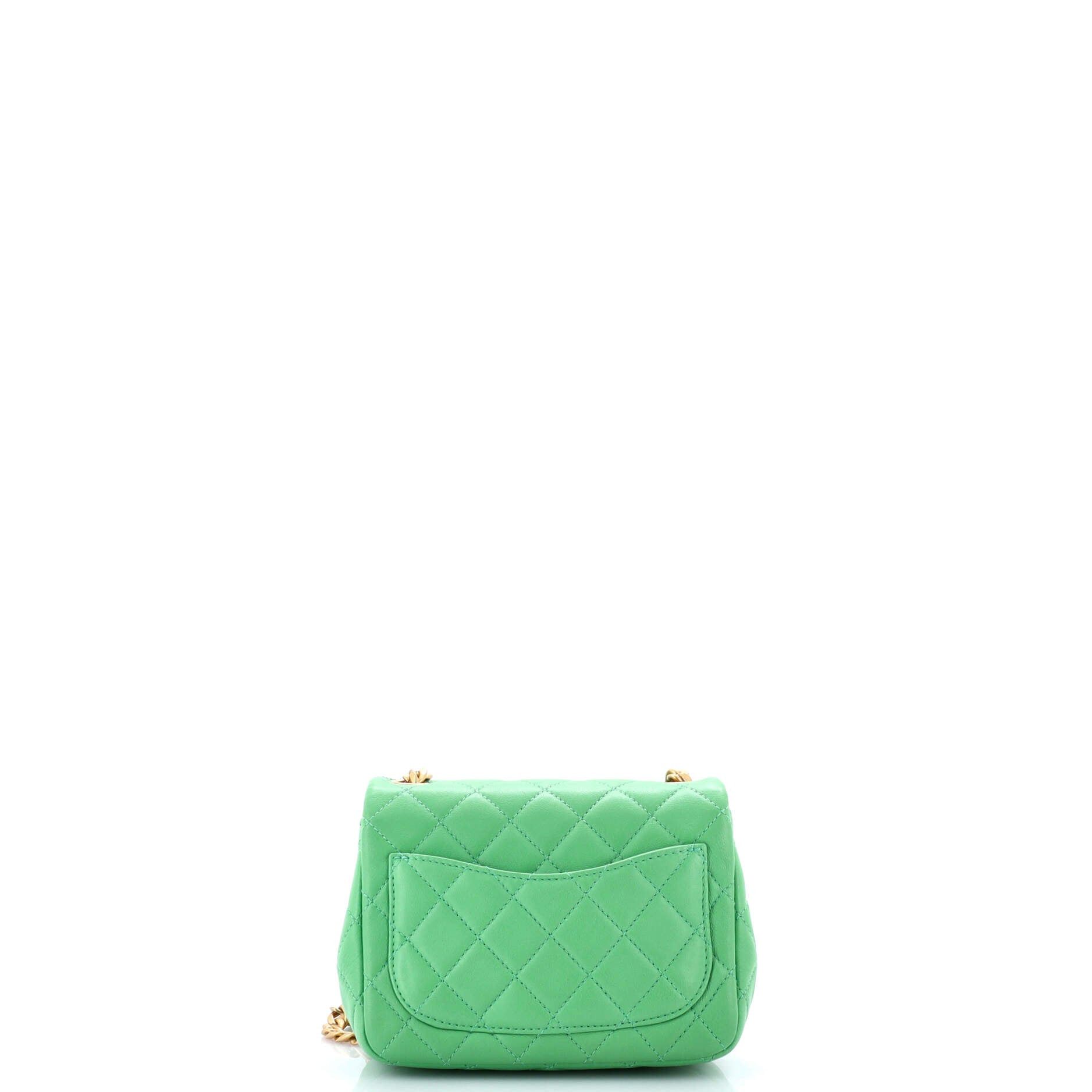 Chanel Pearl Samba Resin Chain Square Flap Bag Size ONE SIZE - 3 Thumbnail