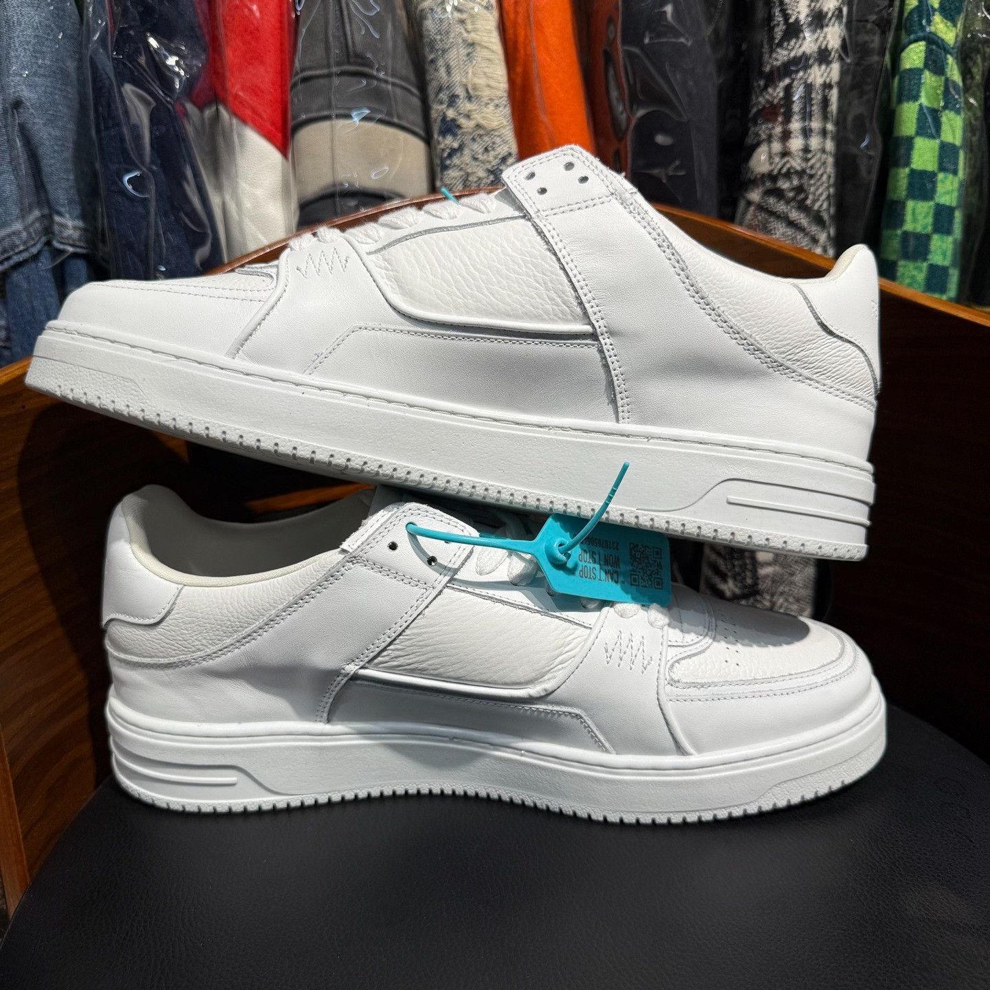 Other Leather White Lowtop Sneakers 47 Men Size US 13 / EU 46 - 7 Thumbnail