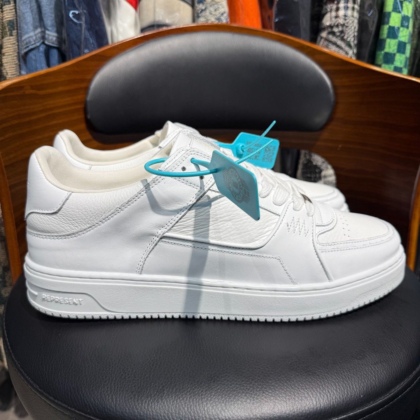Other Leather White Lowtop Sneakers 47 Men Size US 13 / EU 46 - 4 Thumbnail