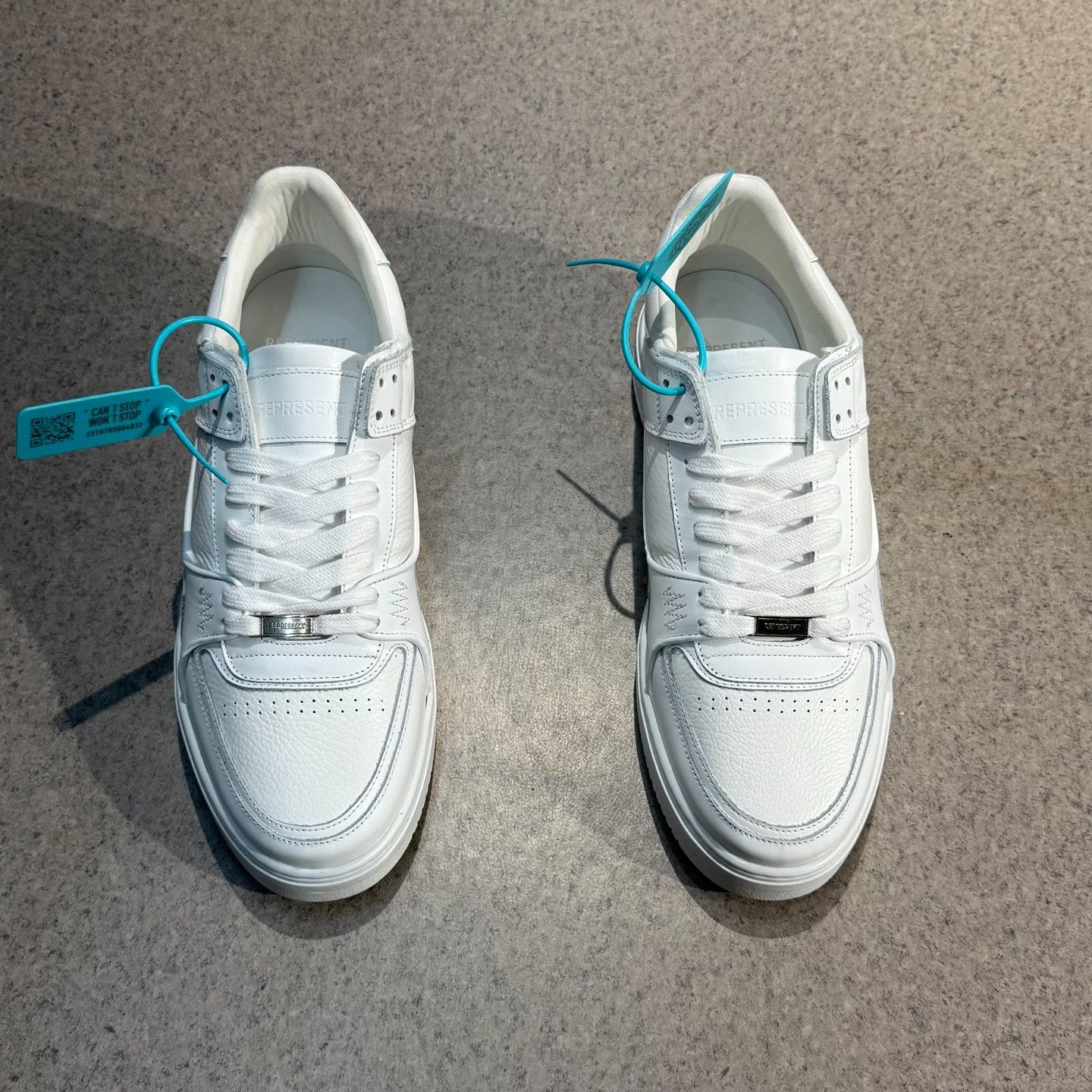 Other Leather White Lowtop Sneakers 47 Men Size US 13 / EU 46 - 5 Thumbnail