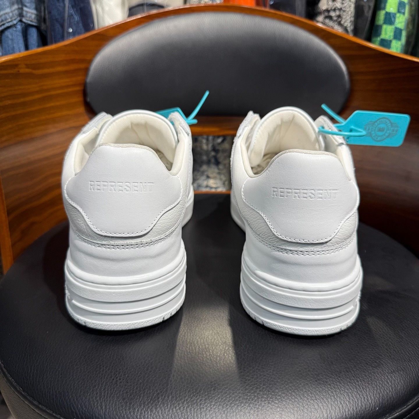 Other Leather White Lowtop Sneakers 47 Men Size US 13 / EU 46 - 3 Thumbnail