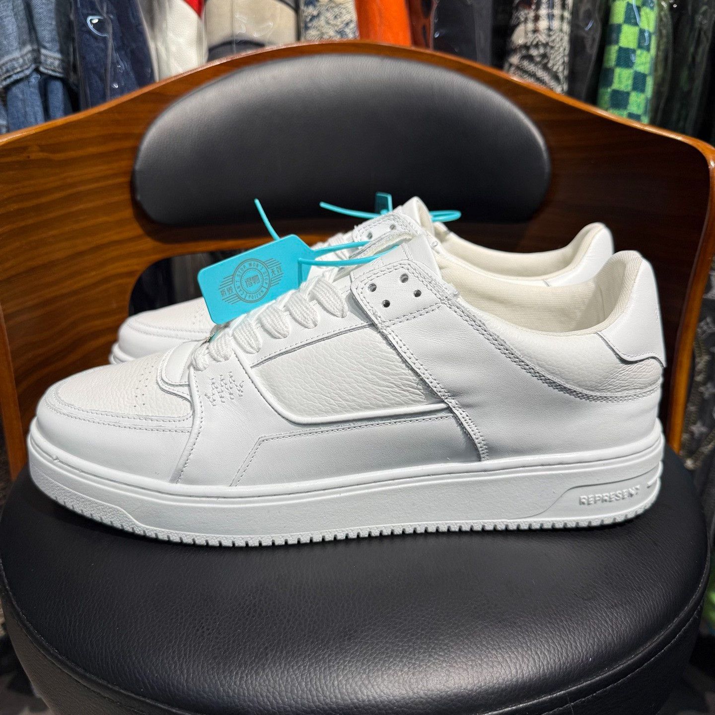 Other Leather White Lowtop Sneakers 47 Men Size US 13 / EU 46 - 6 Thumbnail