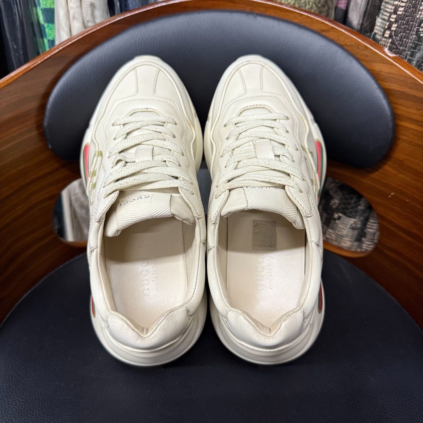 Gucci Gucci White Lowtop Sneakers 5 Men Size US 5 / EU 37 - 8 Thumbnail