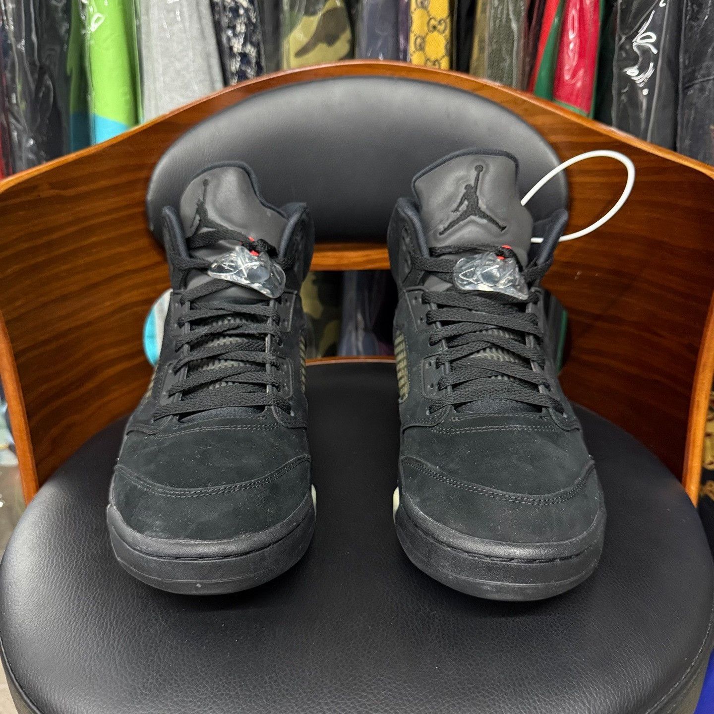 Nike Nike AJ5 Embroidered Black Lowtop Sneakers 10 Men Size US 10 / EU 43 - 2 Thumbnail