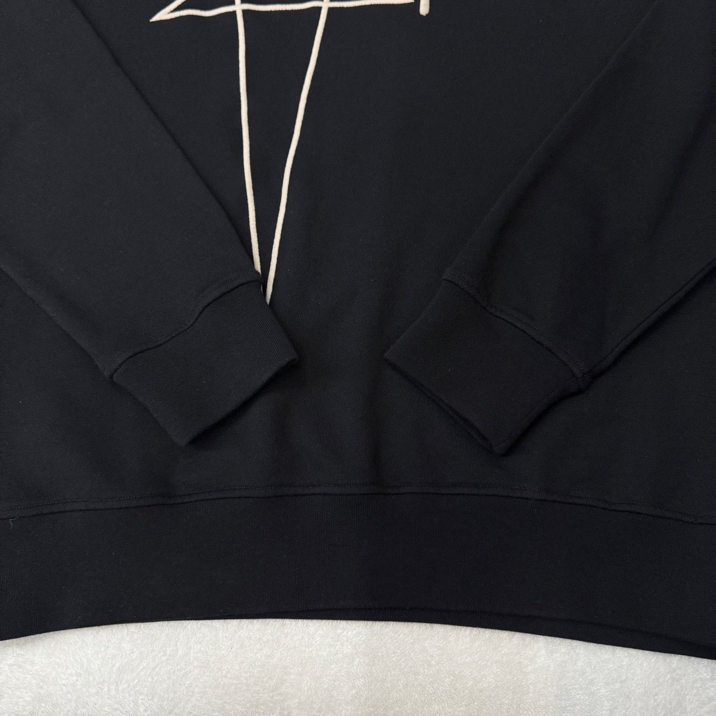 Rick Owens Rick Owens Collab Embroidered Black Hoodie m Men Size US M / EU 48-50 / 2 - 2 Thumbnail