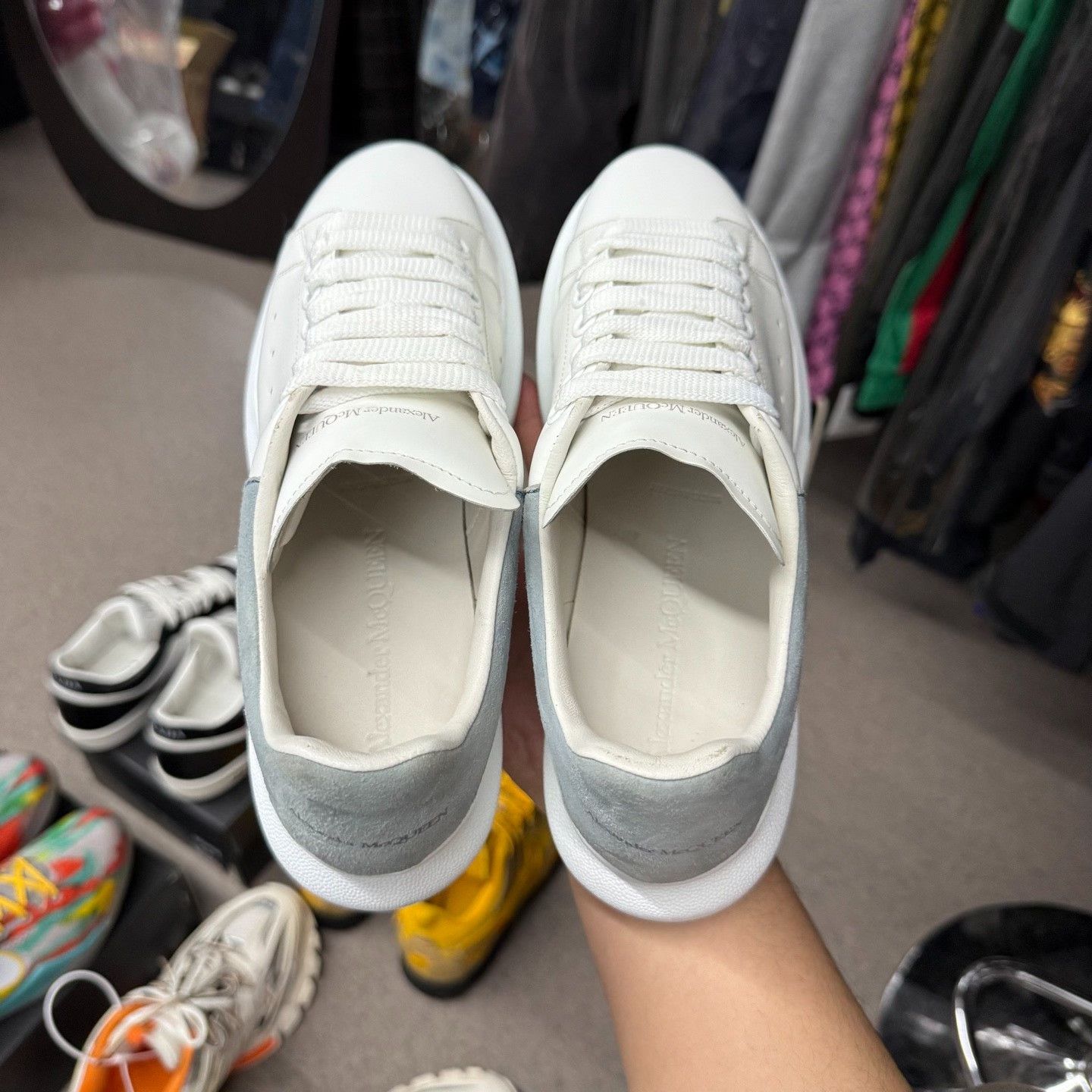 Alexander McQueen Alexander McQueen Blue Lowtop Sneakers 6.5 Men Size US 6.5 / EU 39-40 - 8 Thumbnail