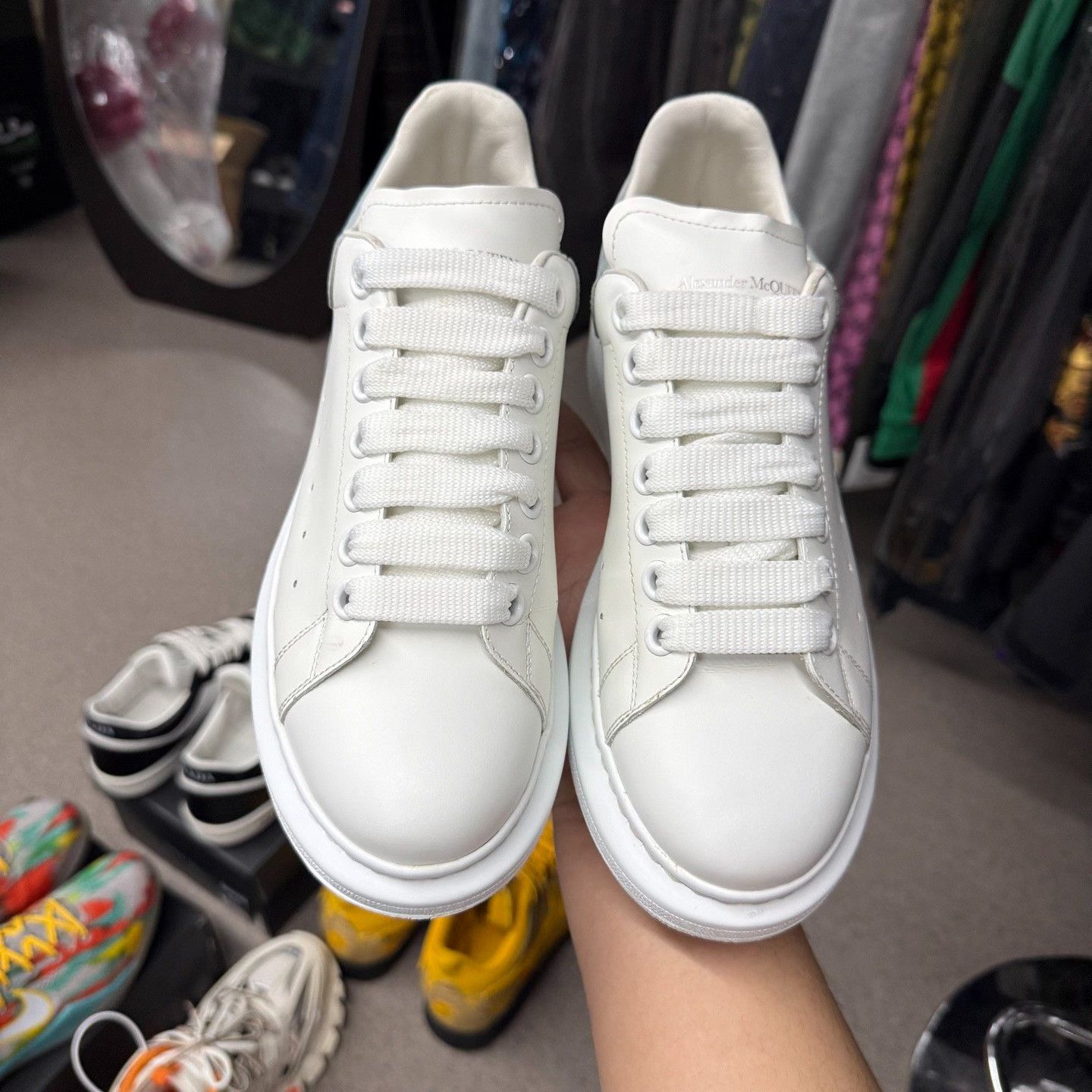 Alexander McQueen Alexander McQueen Blue Lowtop Sneakers 6.5 Men Size US 6.5 / EU 39-40 - 5 Thumbnail